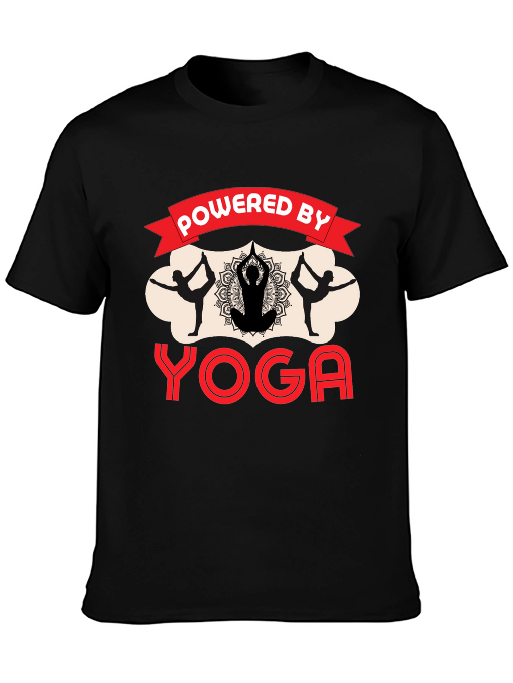 Powered by Yoga Black T-Shirt