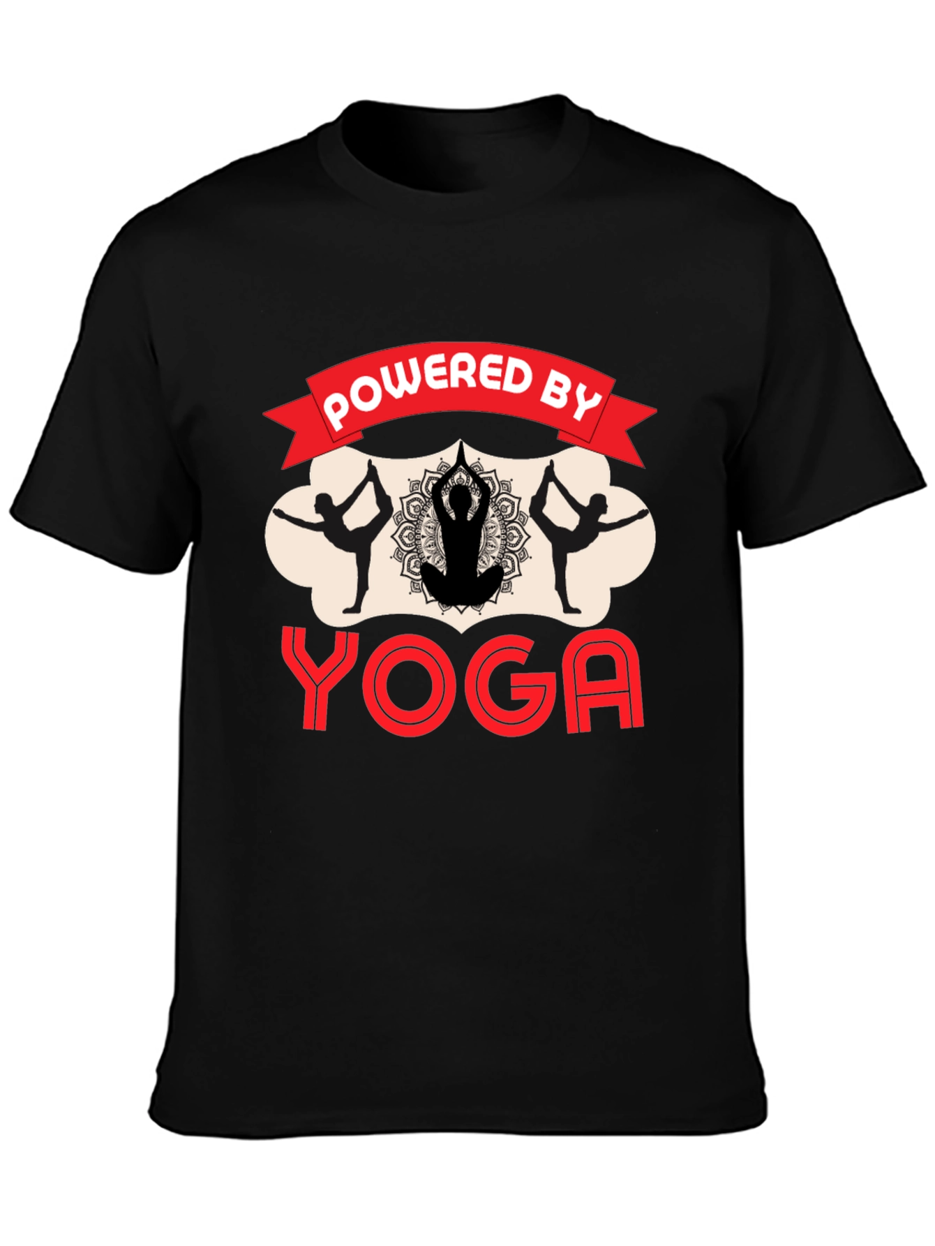 Powered by Yoga Black T-Shirt