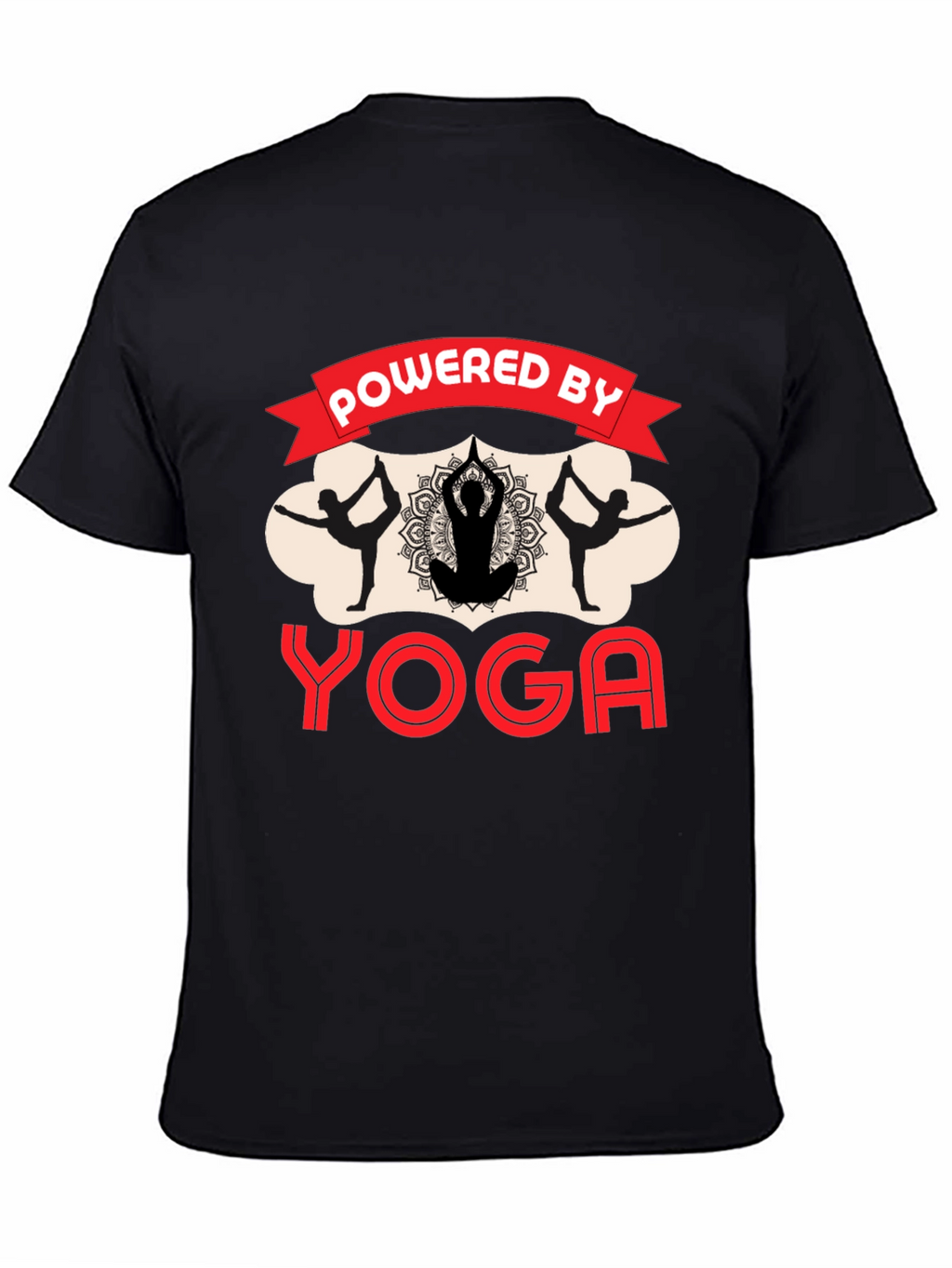 Powered by Yoga Black T-Shirt