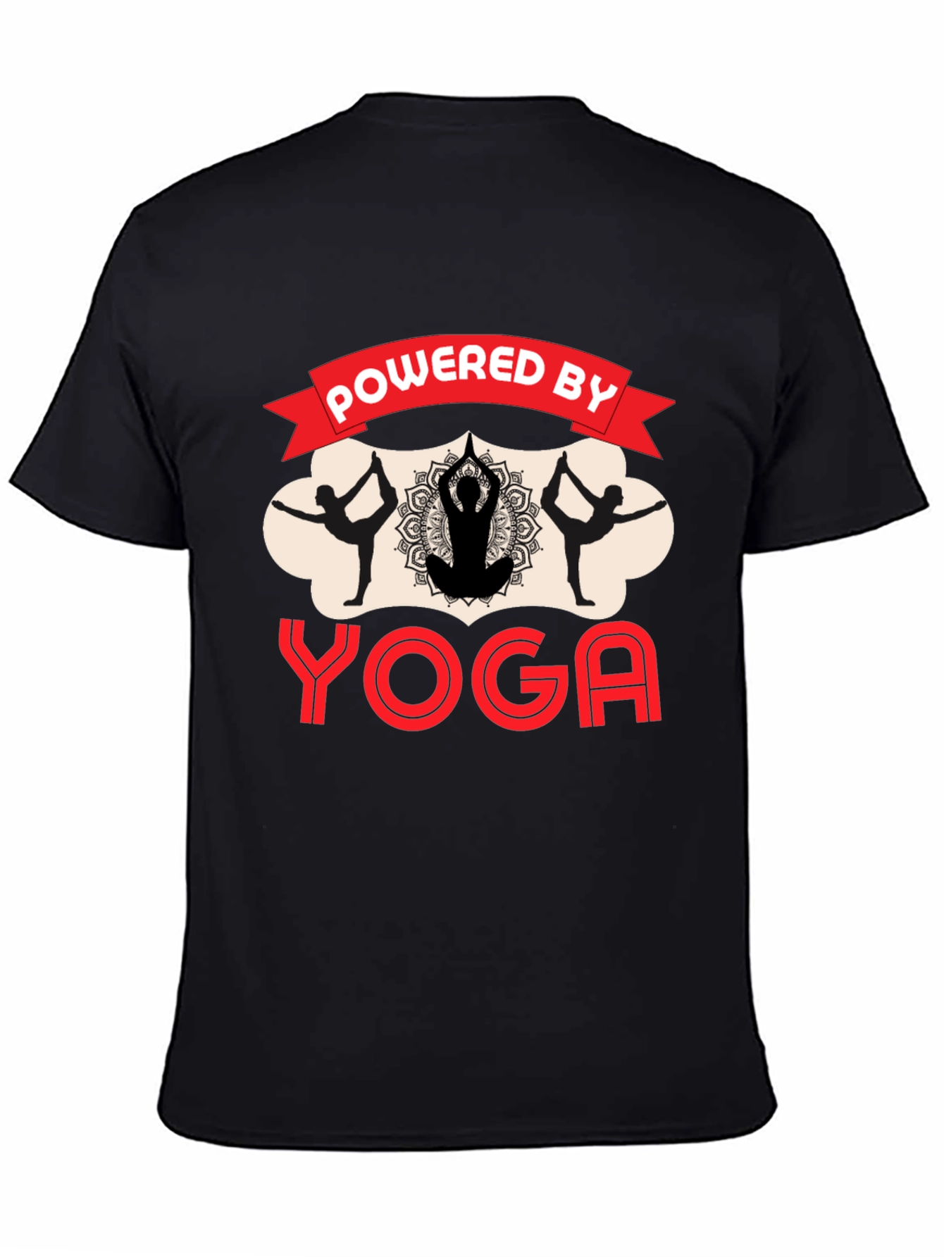 Powered by Yoga Black T-Shirt