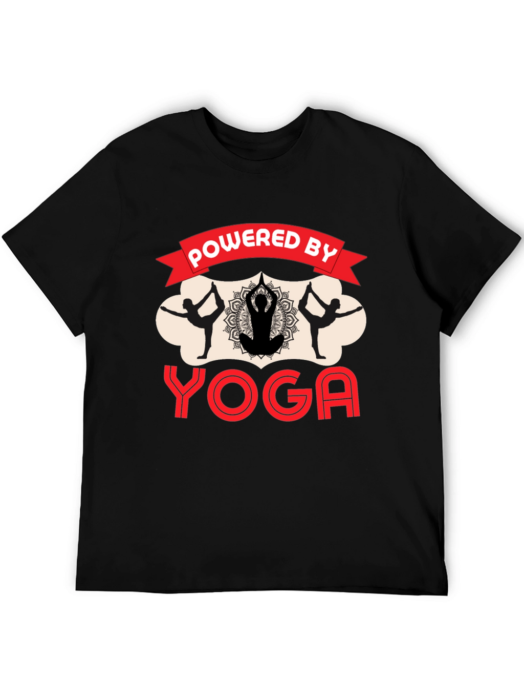 Powered by Yoga Black T-Shirt