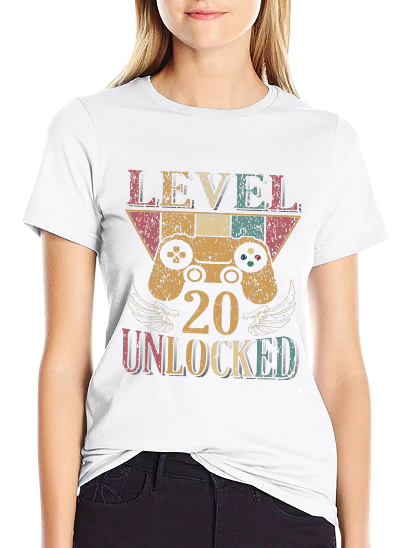 Level 20 Unlocked Gamer T-Shirt - Birthday Gift