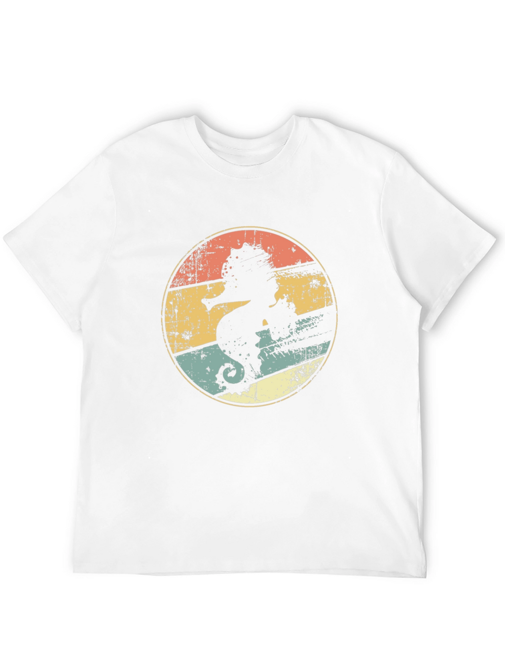 Retro Seahorse Graphic T-Shirt