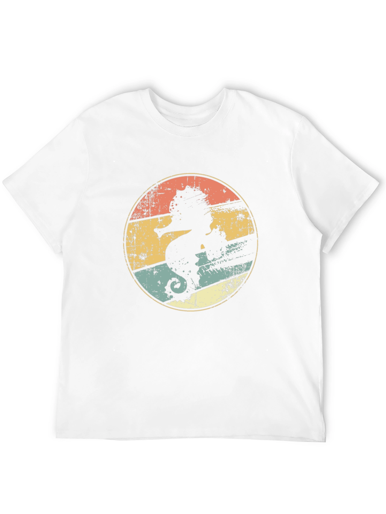 Retro Seahorse Graphic T-Shirt