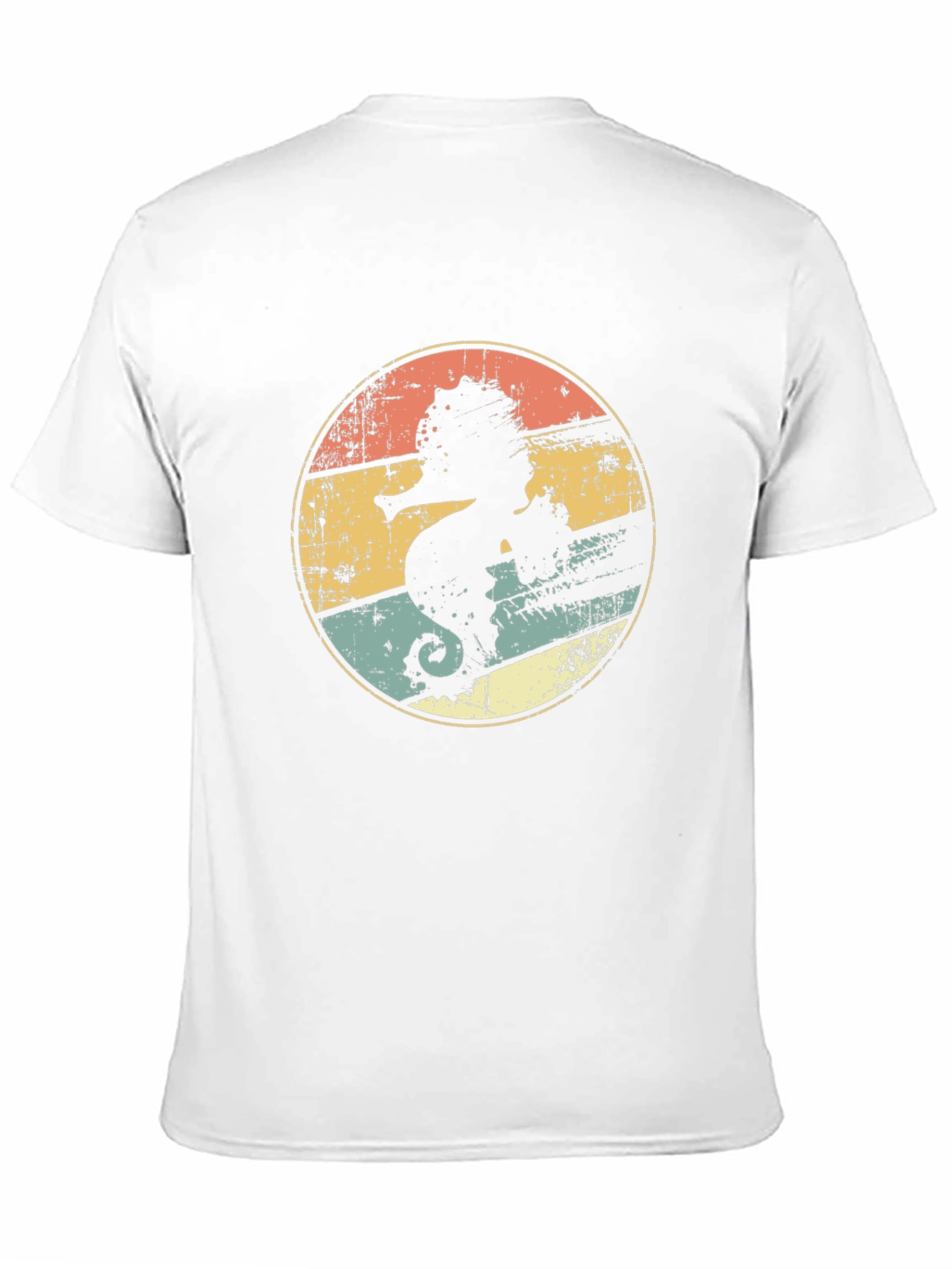 Retro Seahorse Graphic T-Shirt