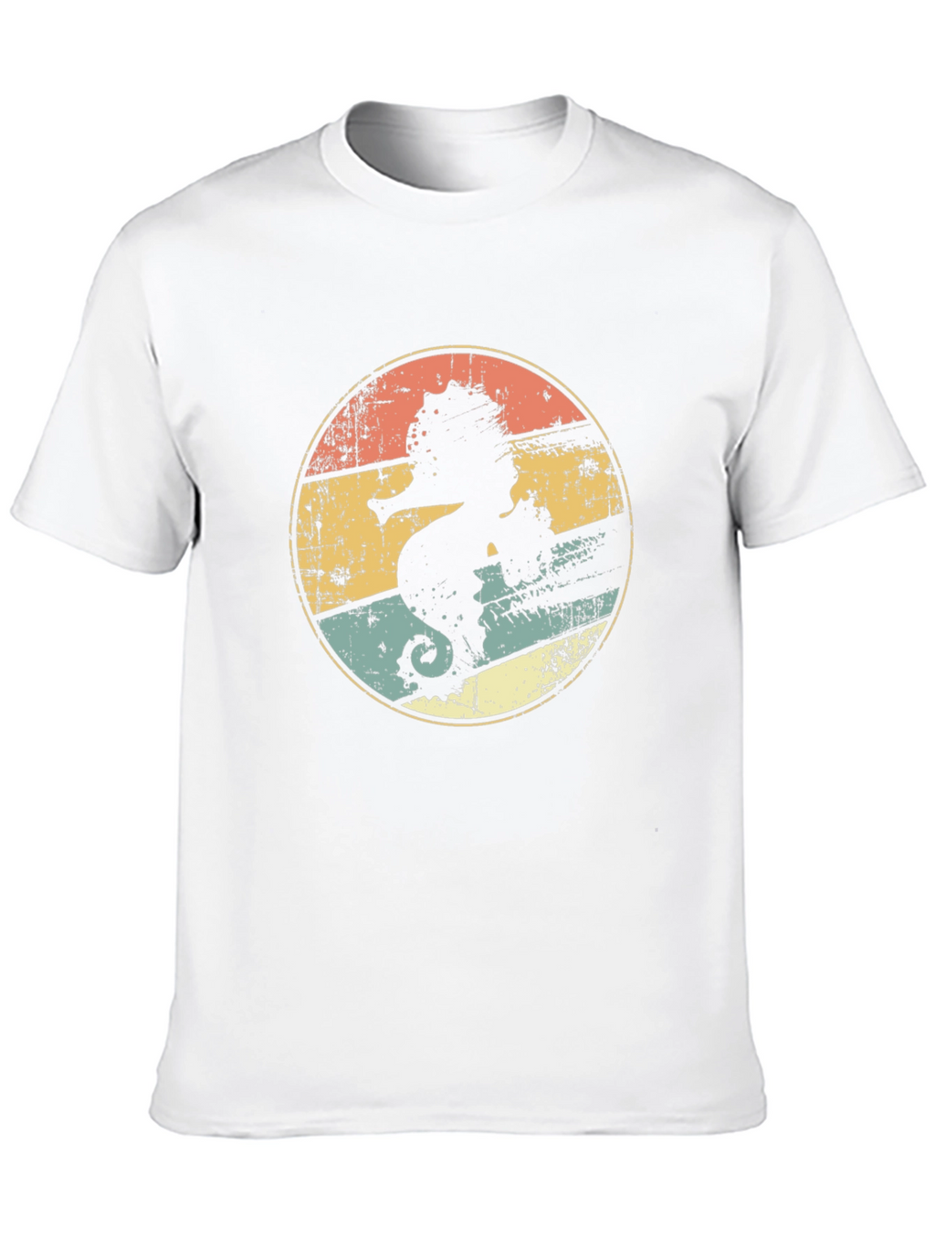Retro Seahorse Graphic T-Shirt