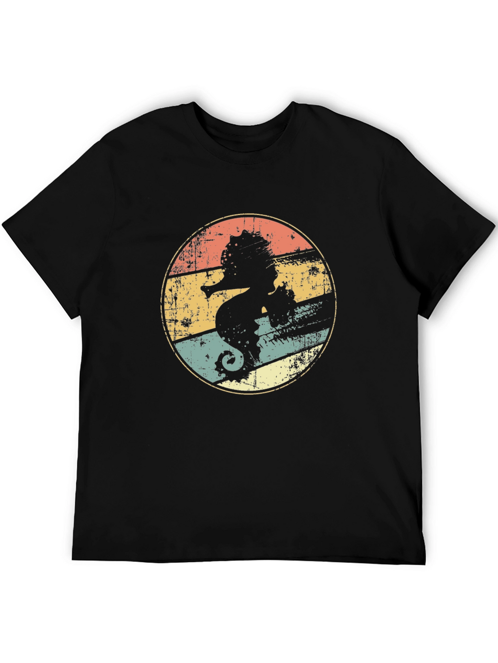 Retro Seahorse Graphic T-Shirt