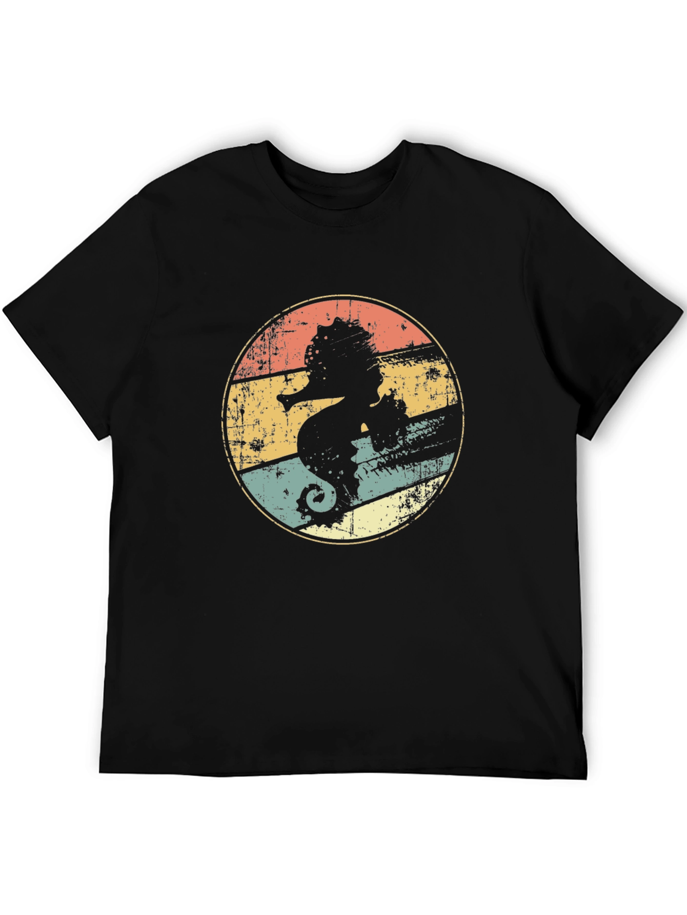Retro Seahorse Graphic T-Shirt
