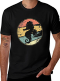 Retro Seahorse Graphic T-Shirt