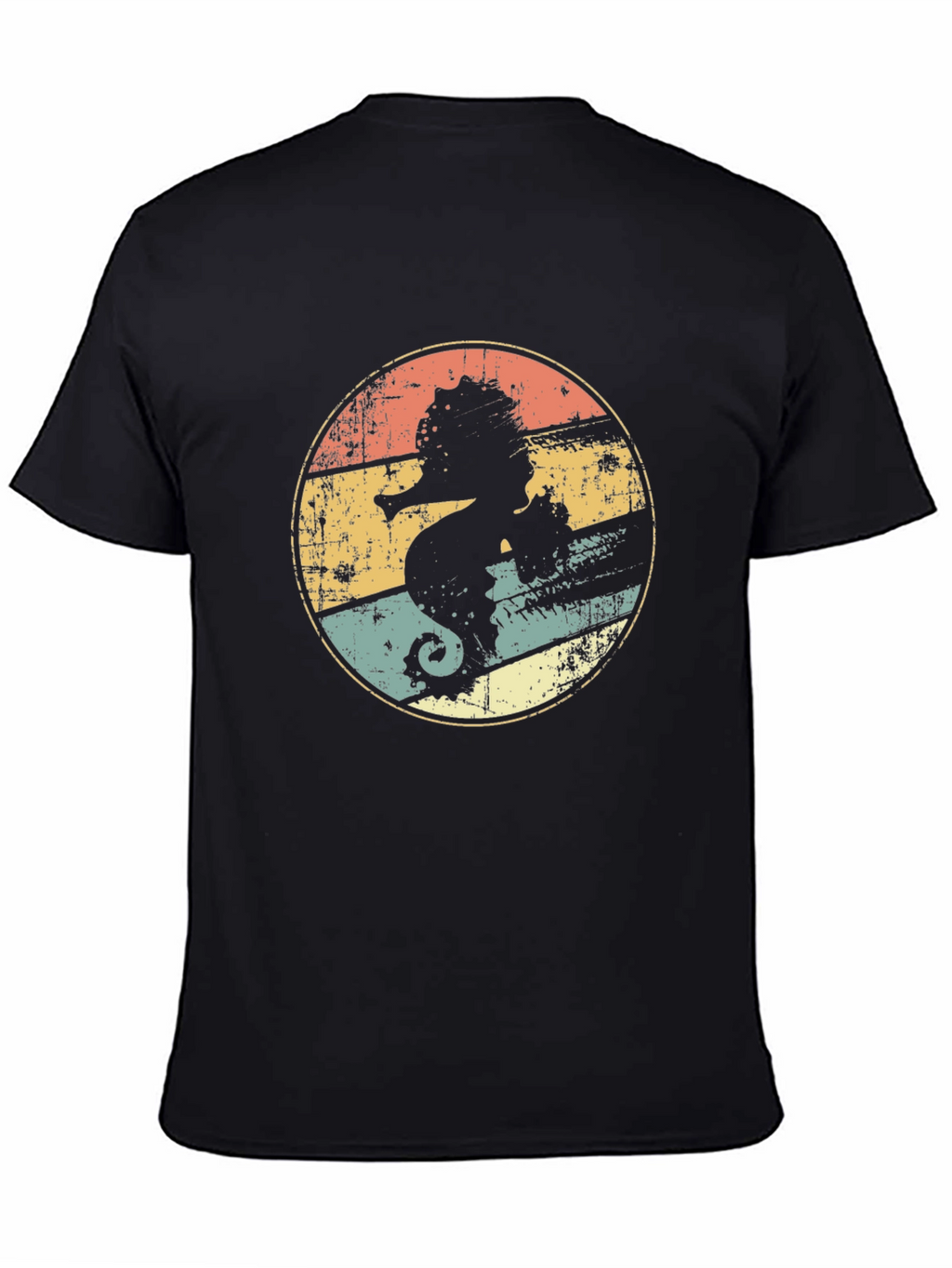 Retro Seahorse Graphic T-Shirt