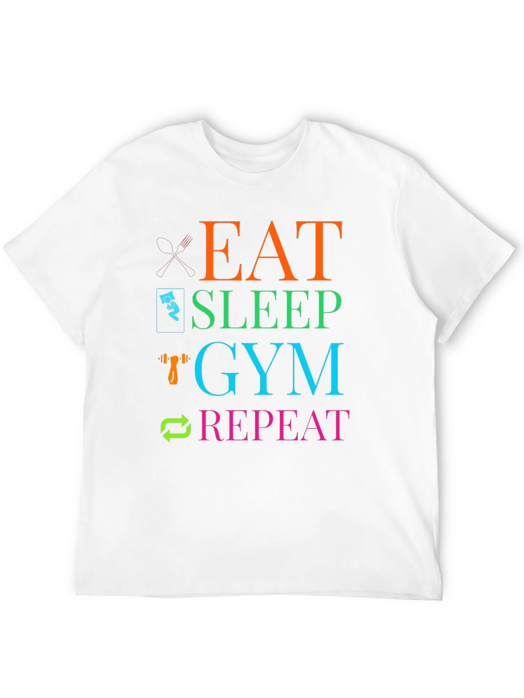 Eat Sleep Gym Repeat T-Shirt