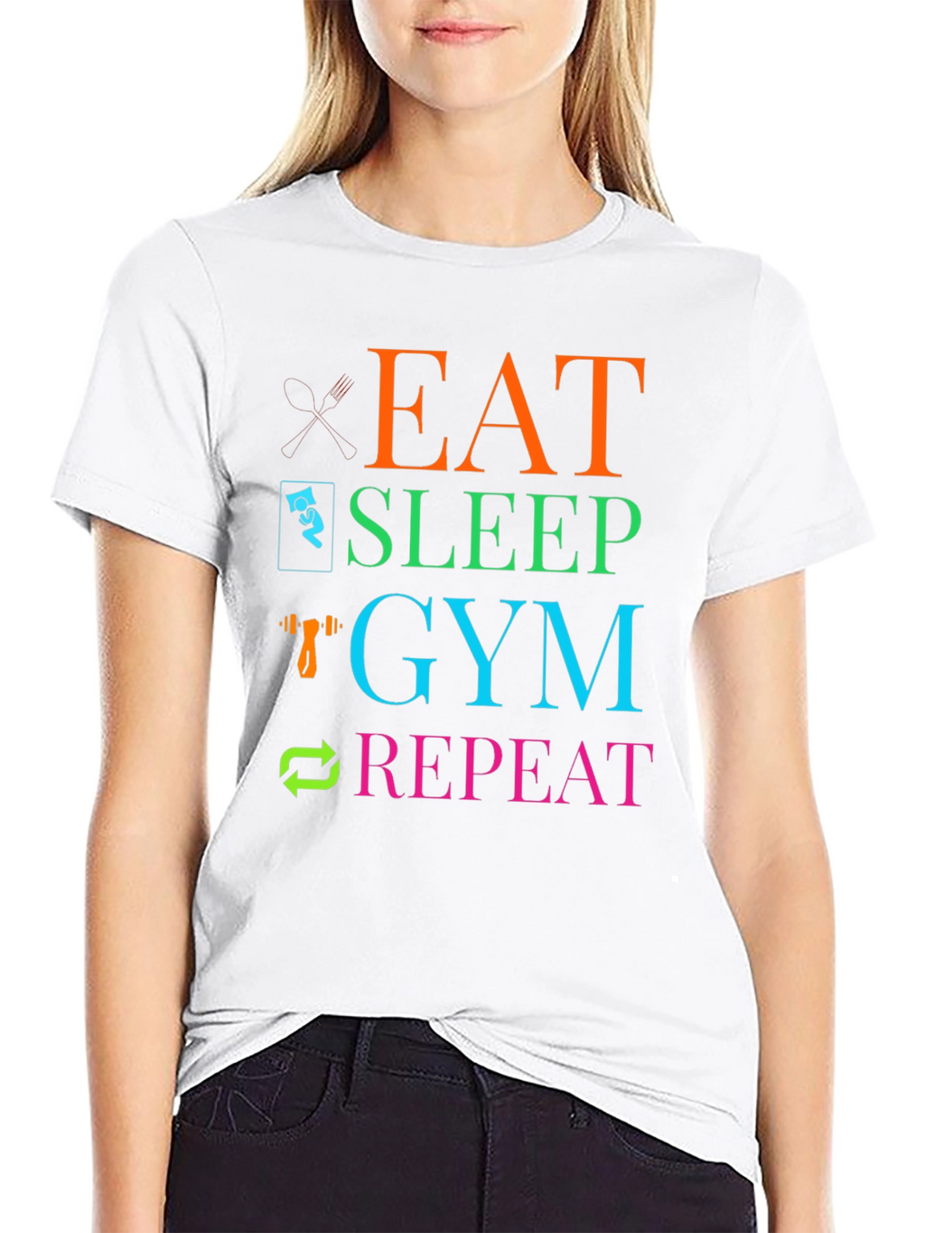 Eat Sleep Gym Repeat T-Shirt