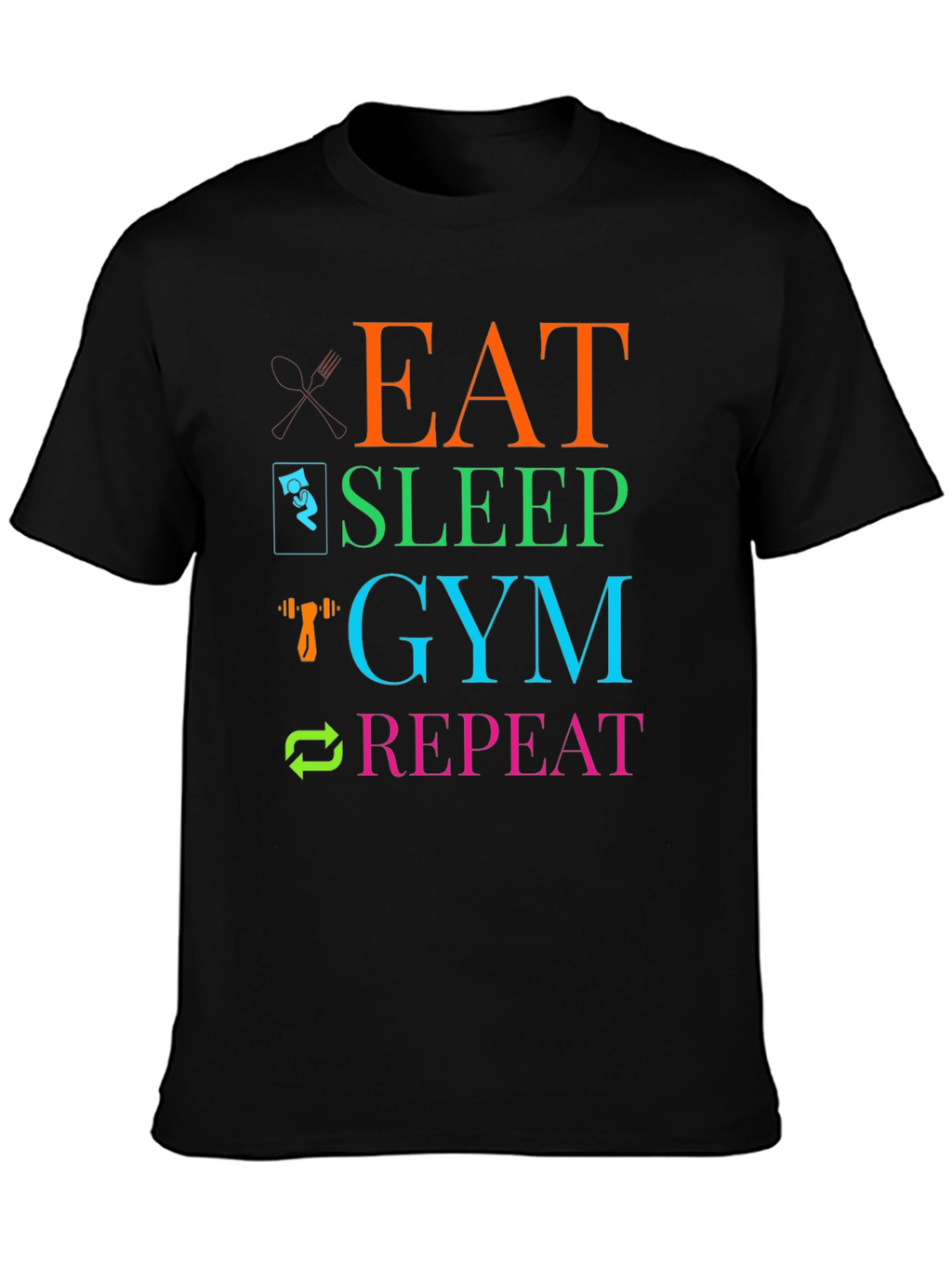 Eat Sleep Gym Repeat T-Shirt
