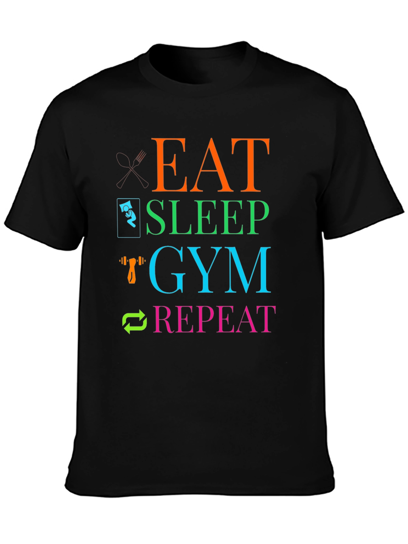 Eat Sleep Gym Repeat T-Shirt