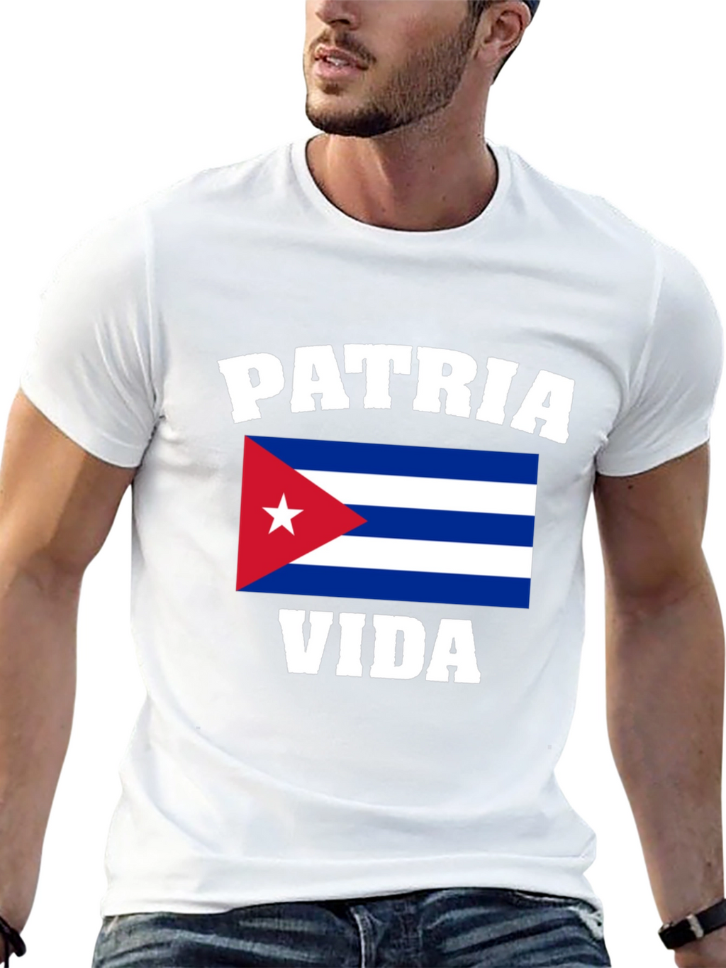 Patria y Vida Cuba Flag Graphic T-Shirt