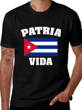Patria y Vida Cuba Flag Graphic T-Shirt