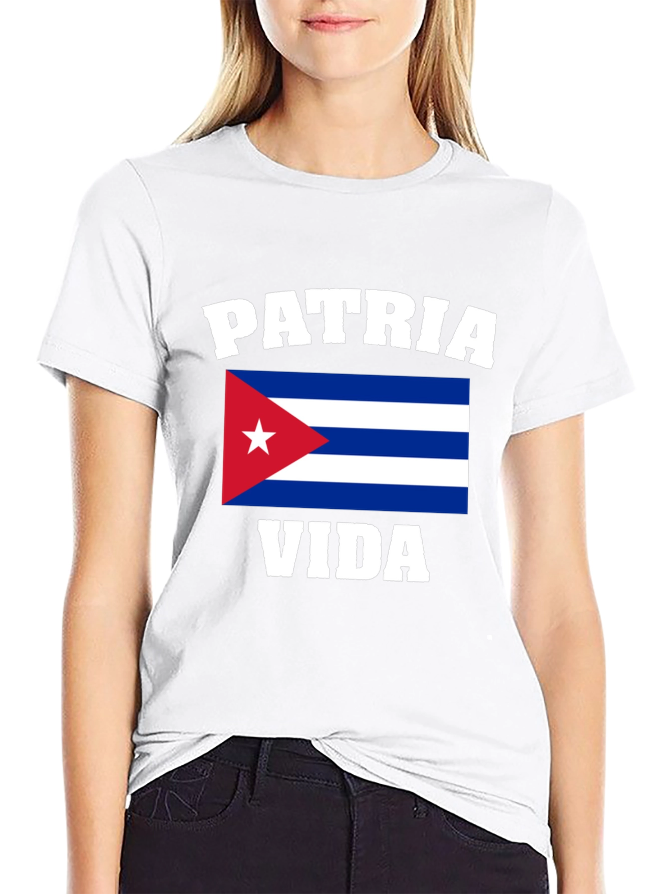 Patria y Vida Cuba Flag Graphic T-Shirt