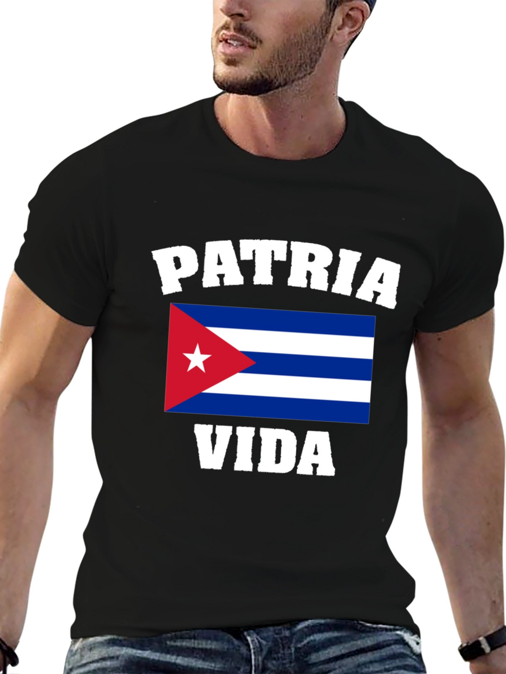 Patria y Vida Cuba Flag Graphic T-Shirt