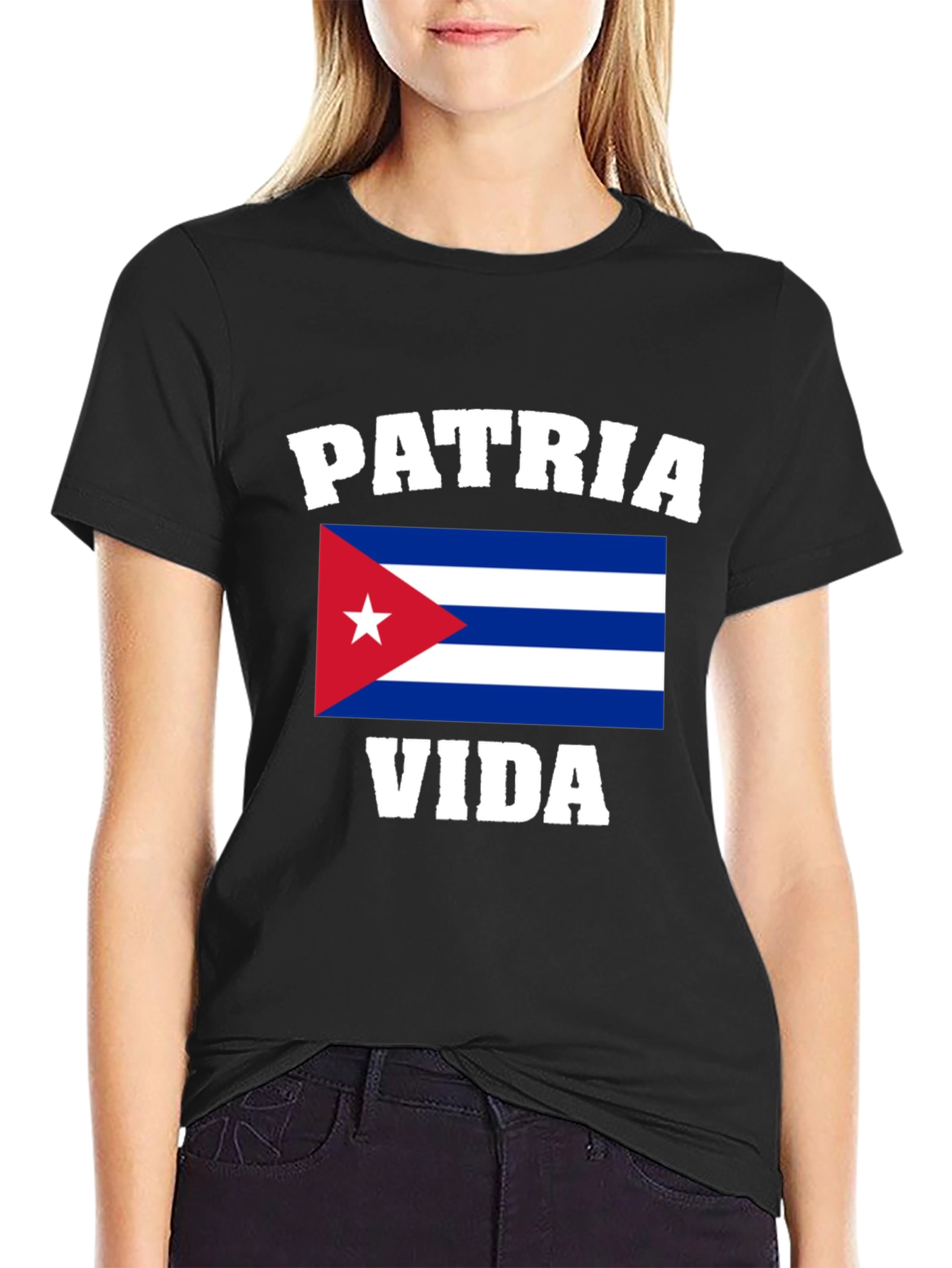 Patria y Vida Cuba Flag Graphic T-Shirt