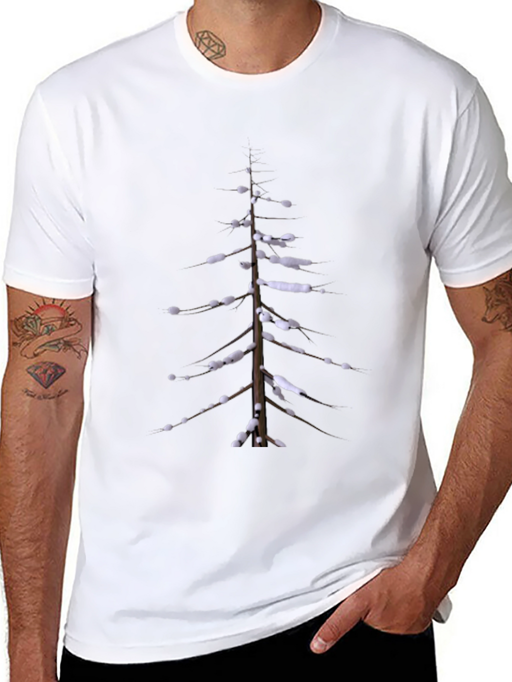 Winter Tree Graphic Tee - Nature Inspired Shirt