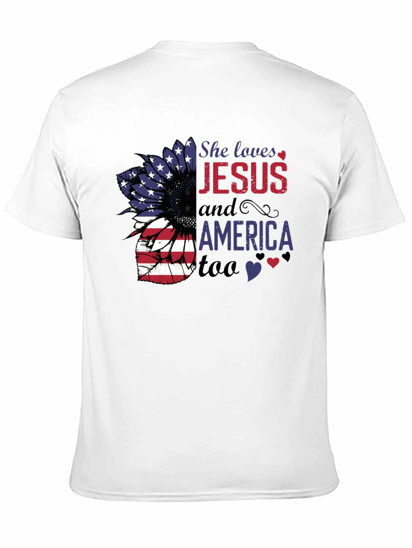 She Loves Jesus and America Too T-Shirt