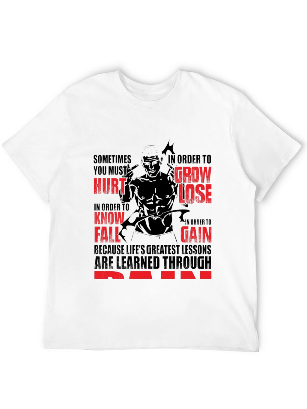 Motivational Gym T-Shirt: Pain and Gain