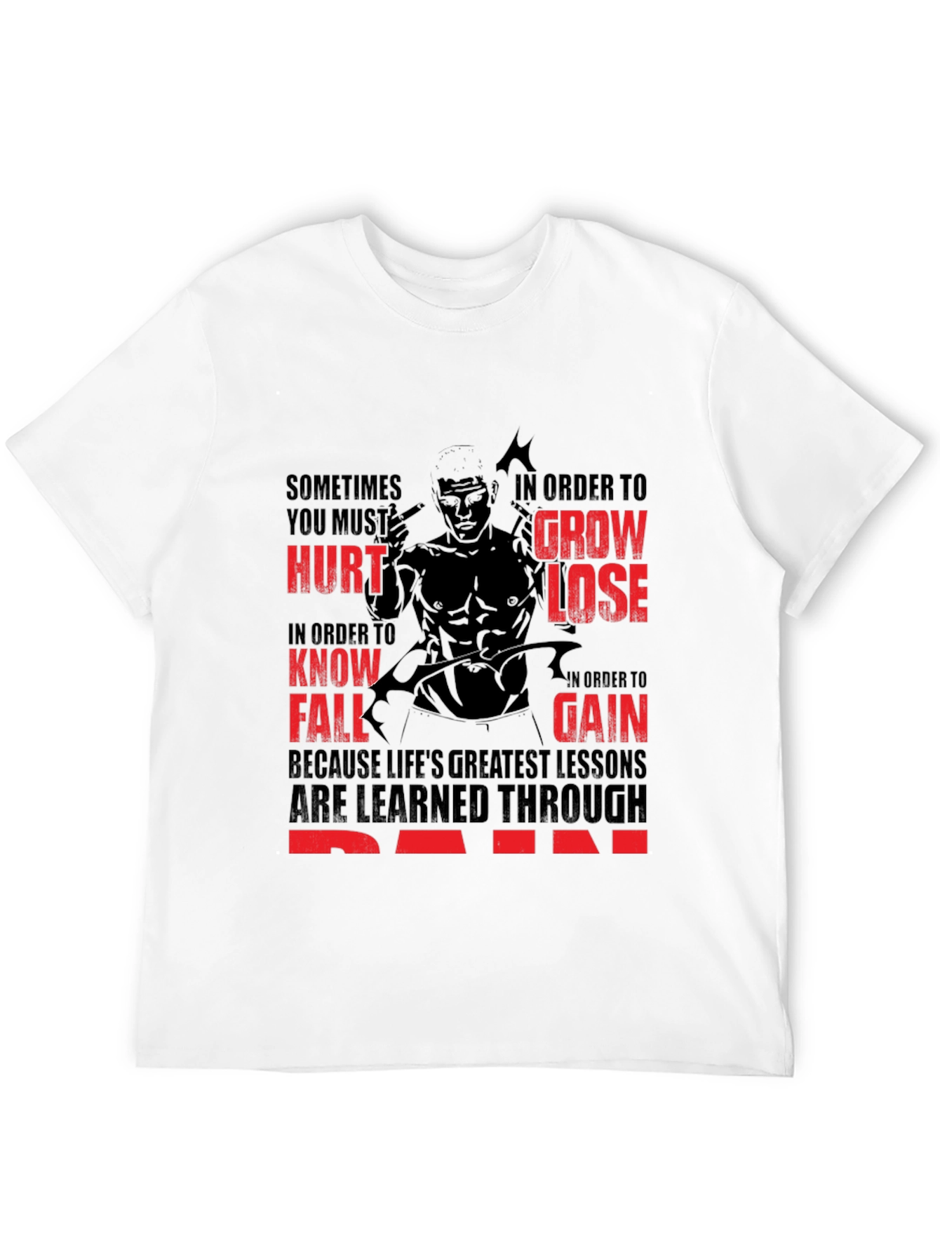 Motivational Gym T-Shirt: Pain and Gain