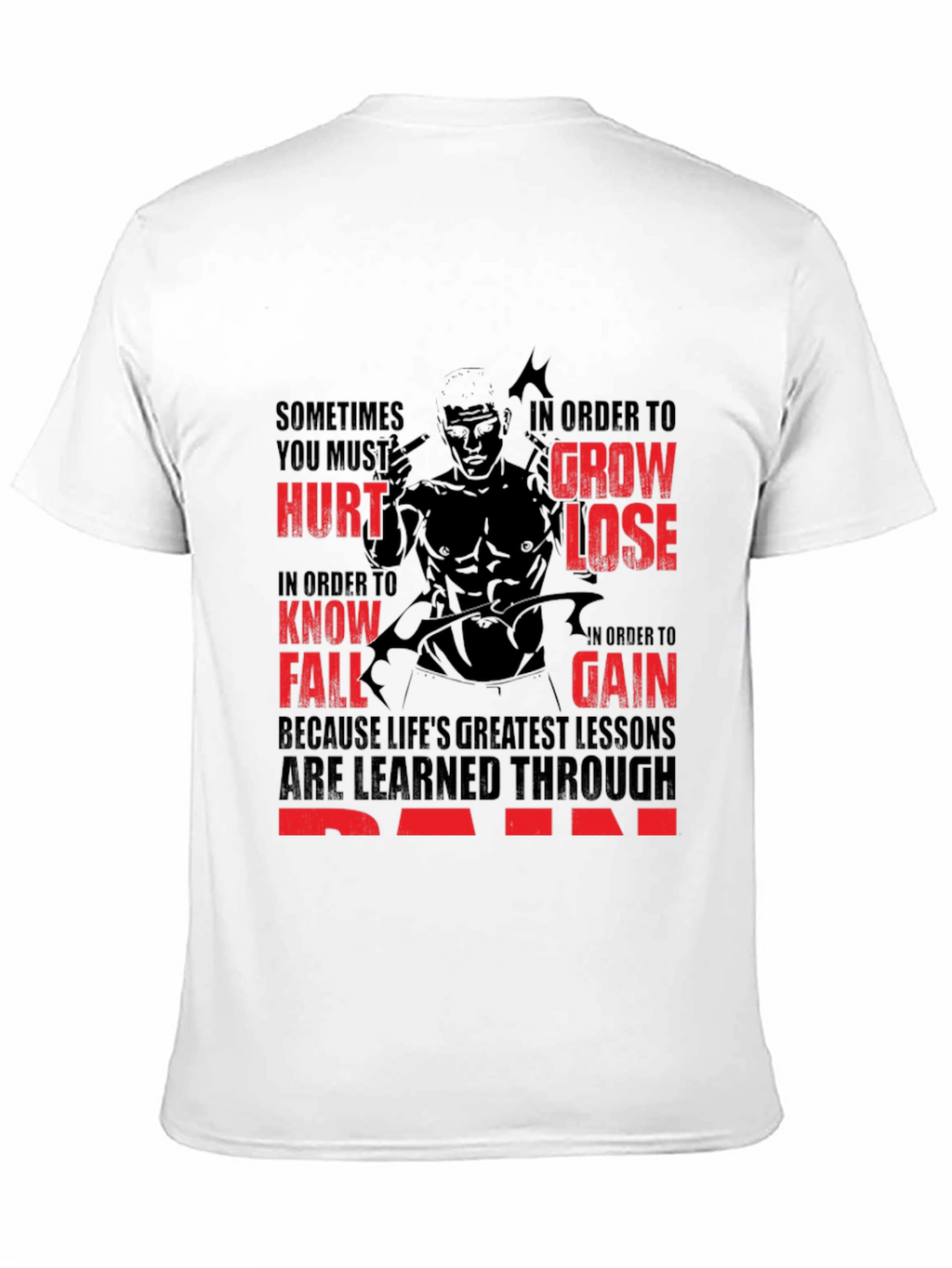Motivational Gym T-Shirt: Pain and Gain