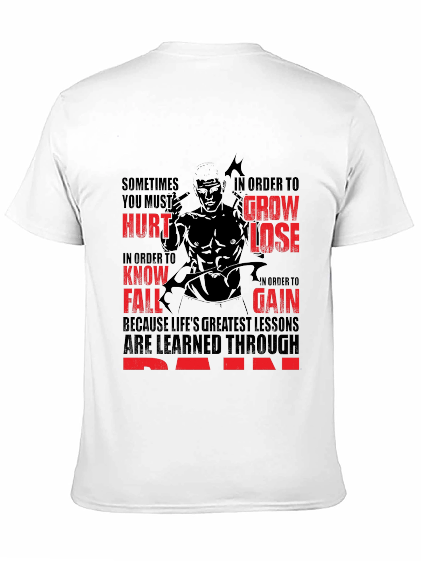 Motivational Gym T-Shirt: Pain and Gain