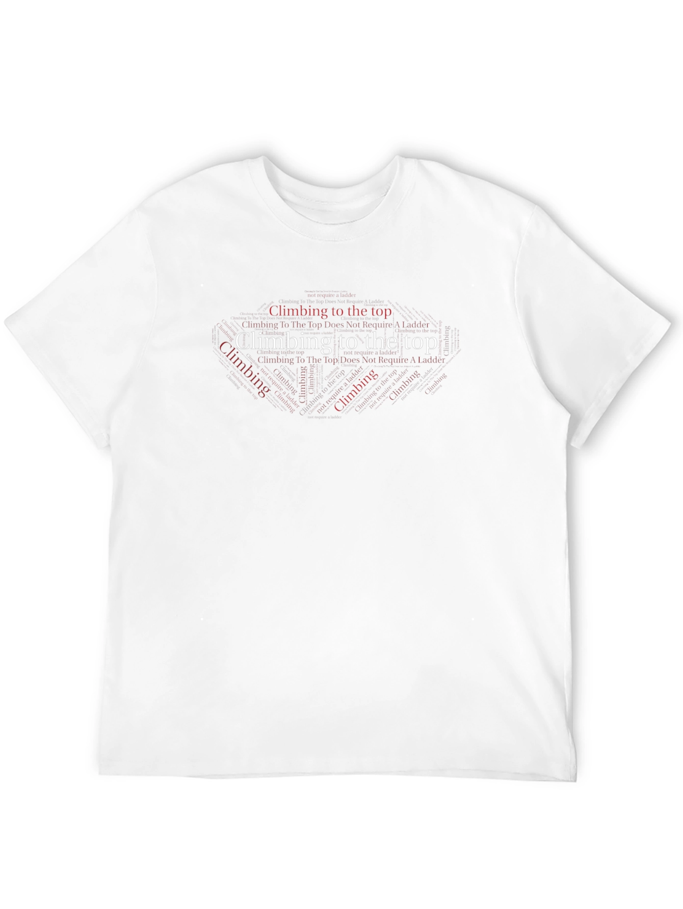 Climbing to the Top Black T-Shirt