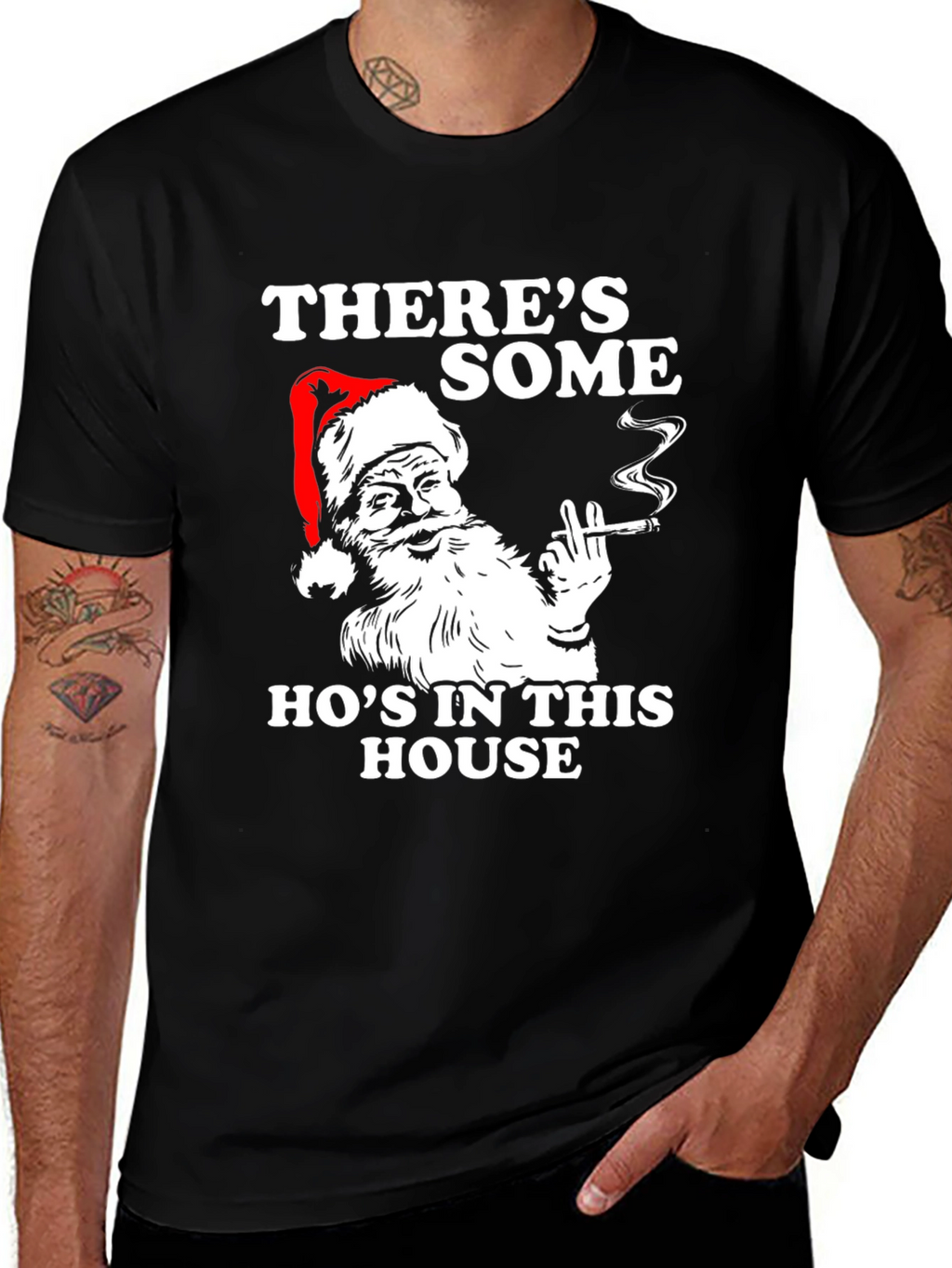 Funny Santa Hos in This House T-Shirt