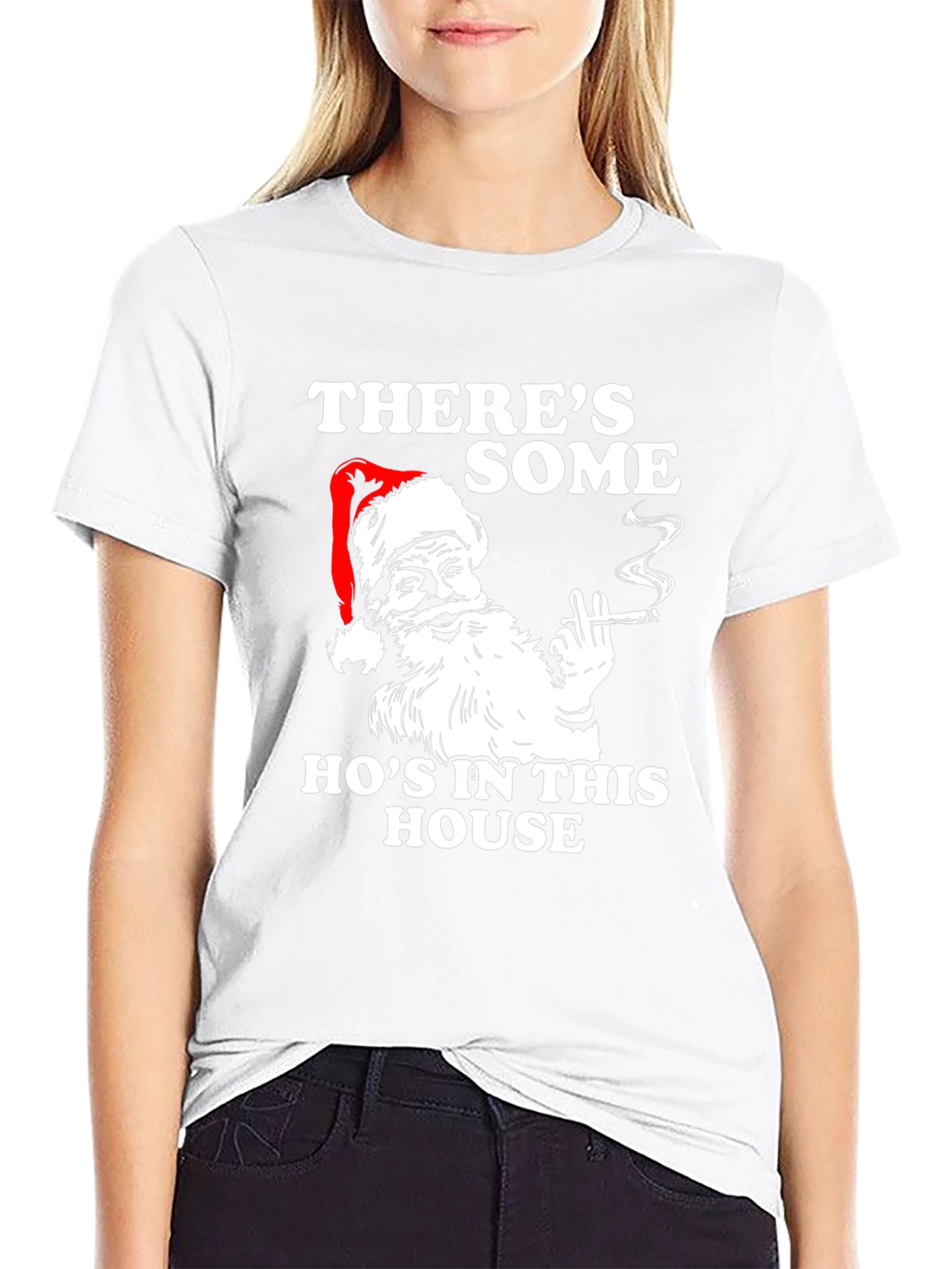 Funny Santa Hos in This House T-Shirt
