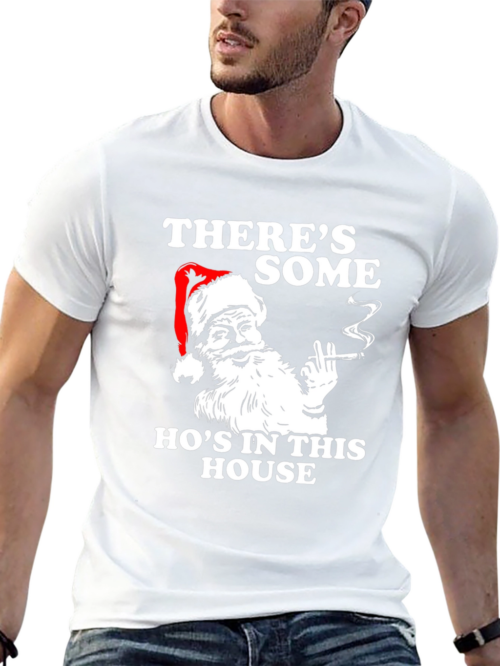 Funny Santa Hos in This House T-Shirt