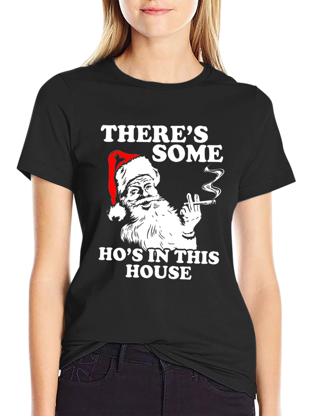 Funny Santa Hos in This House T-Shirt