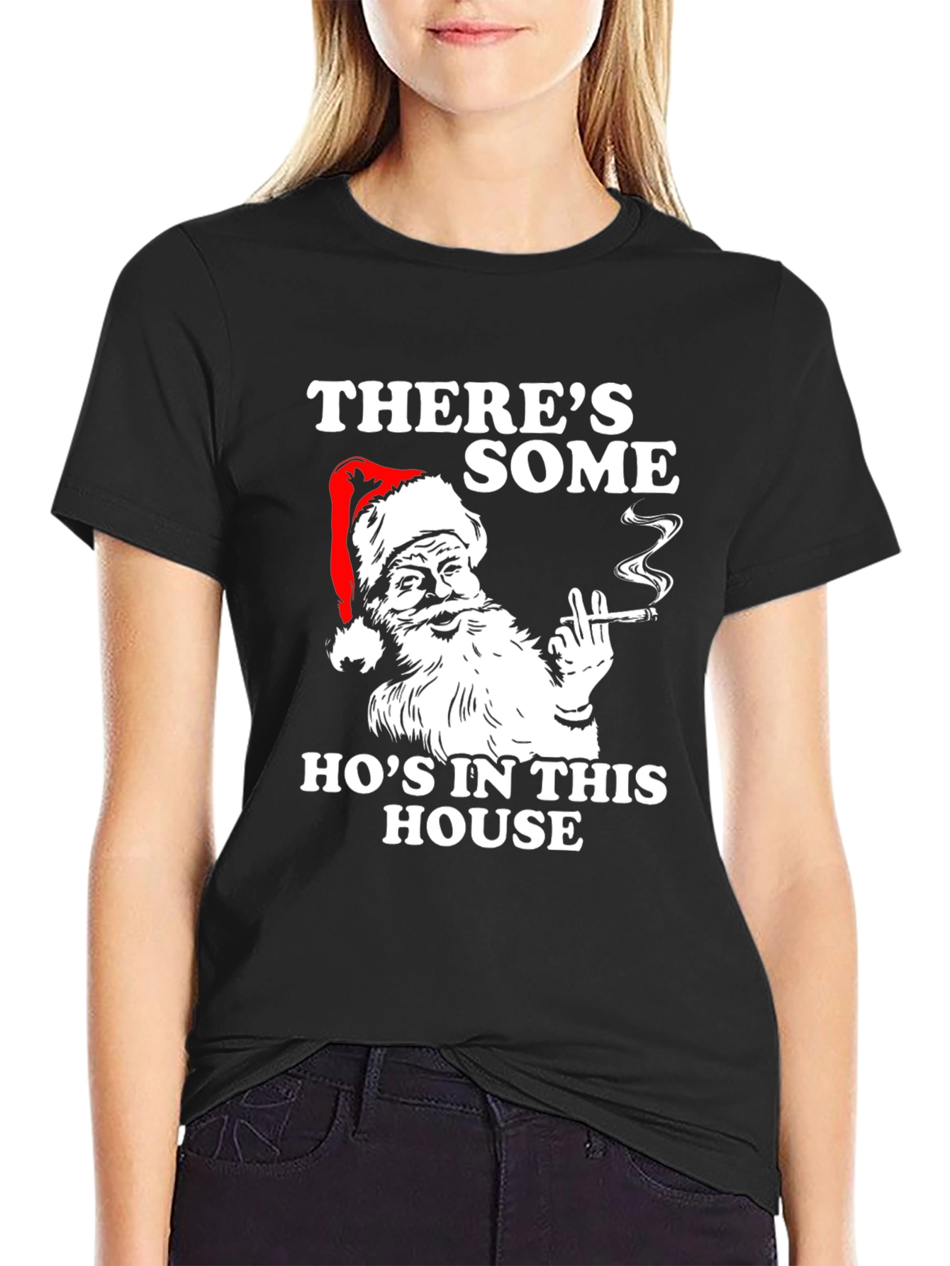 Funny Santa Hos in This House T-Shirt