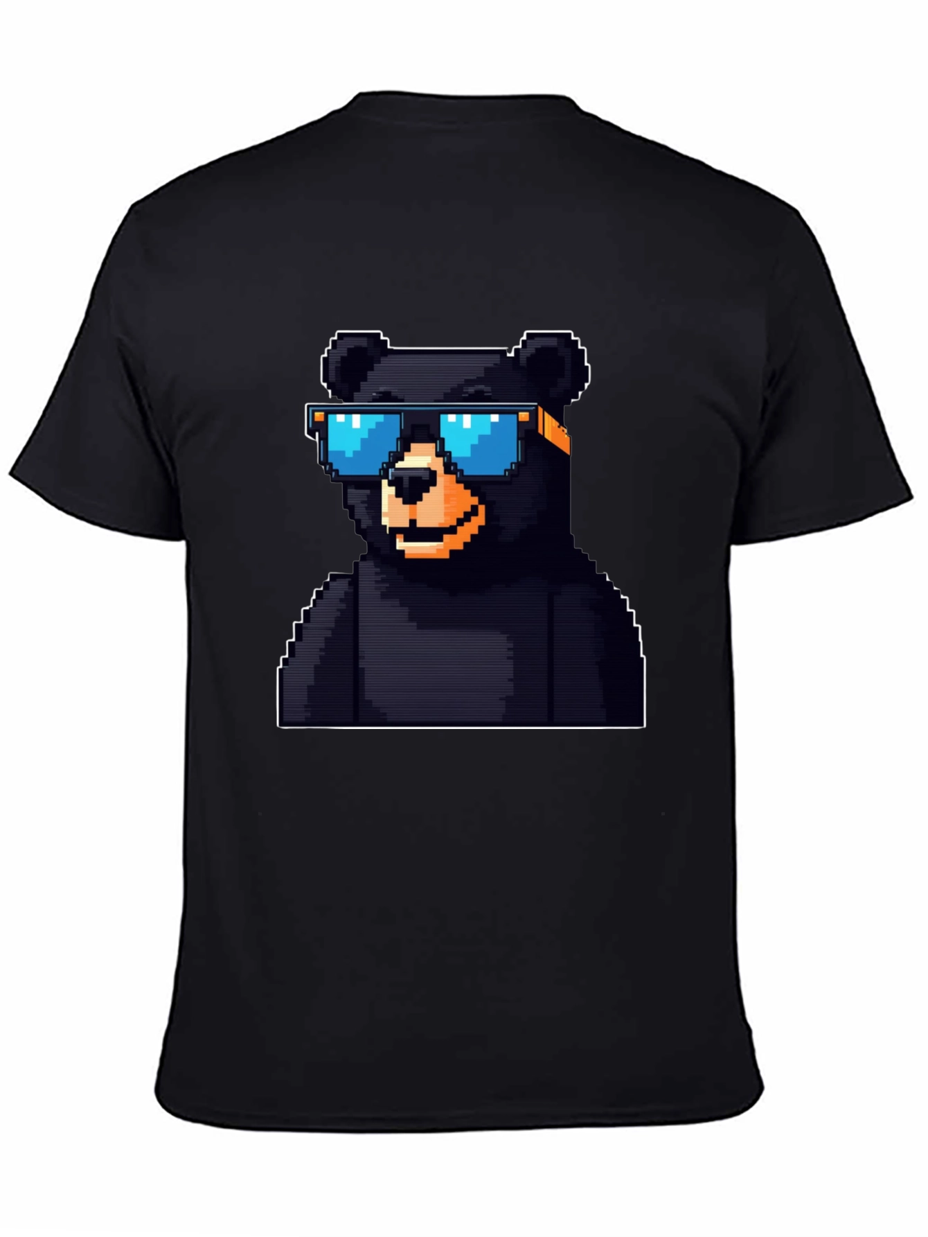 Pixel Bear T-Shirt - Black