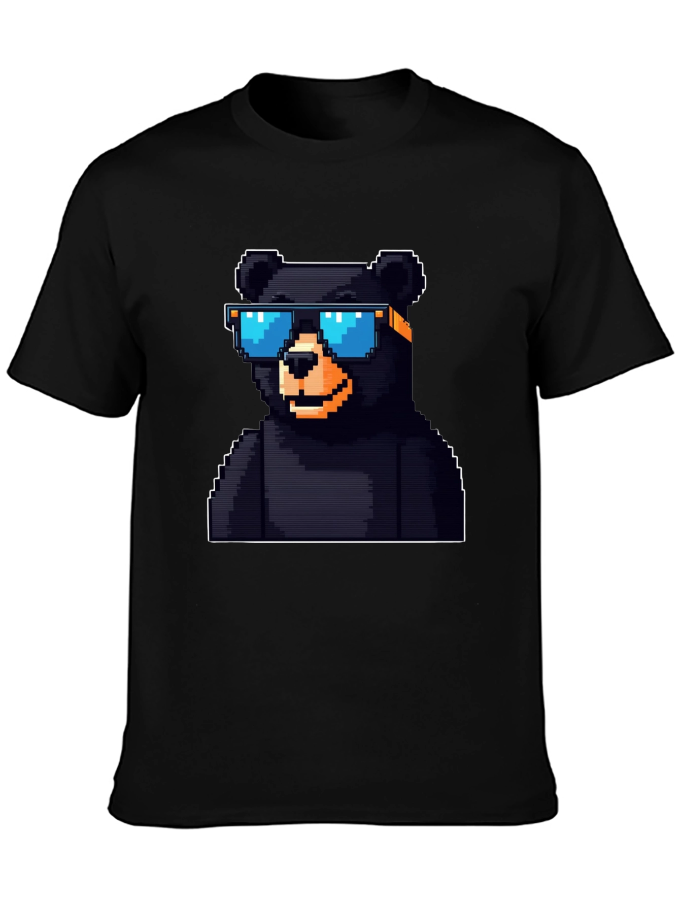 Pixel Bear T-Shirt - Black