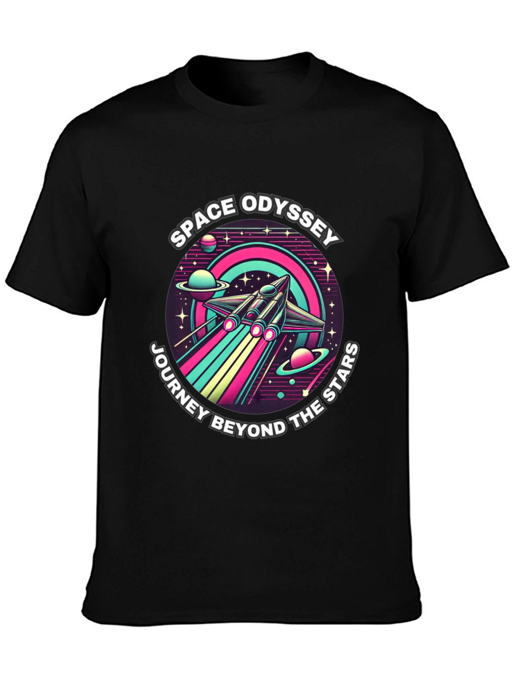 Space Odyssey T-Shirt - Journey Beyond the Stars