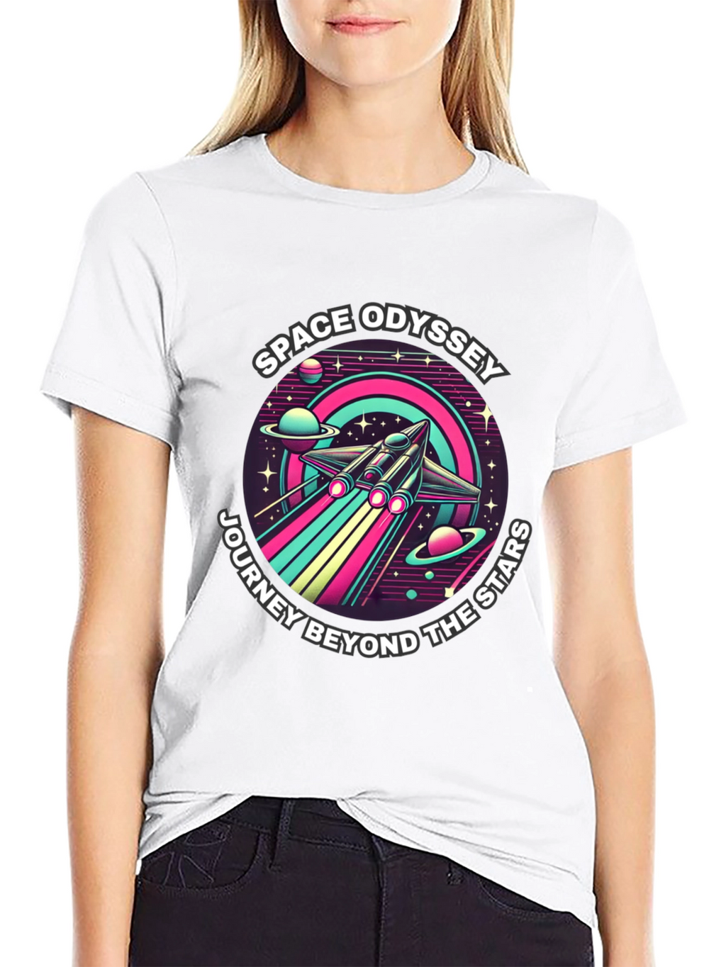 Space Odyssey T-Shirt - Journey Beyond the Stars
