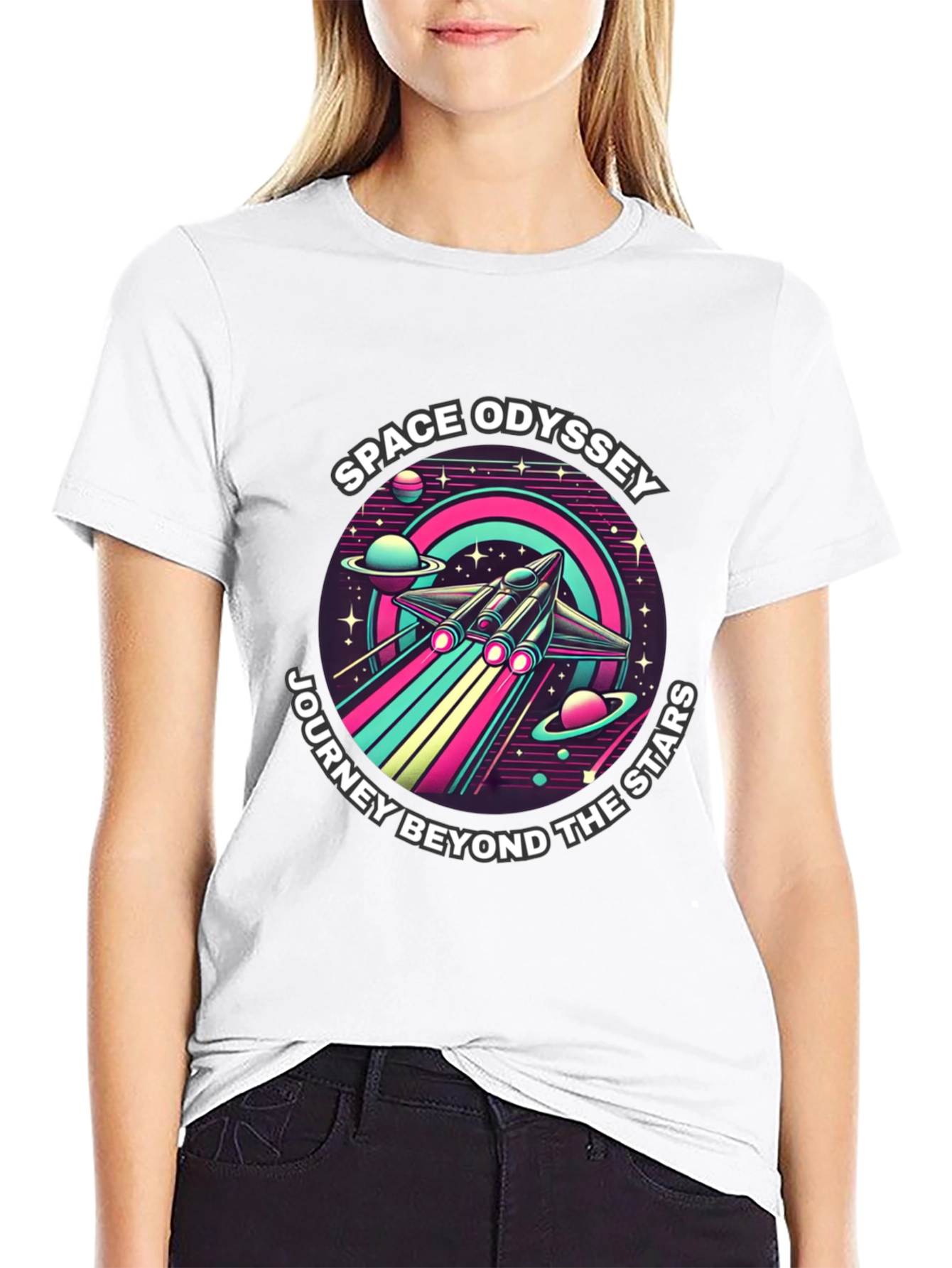 Space Odyssey T-Shirt - Journey Beyond the Stars