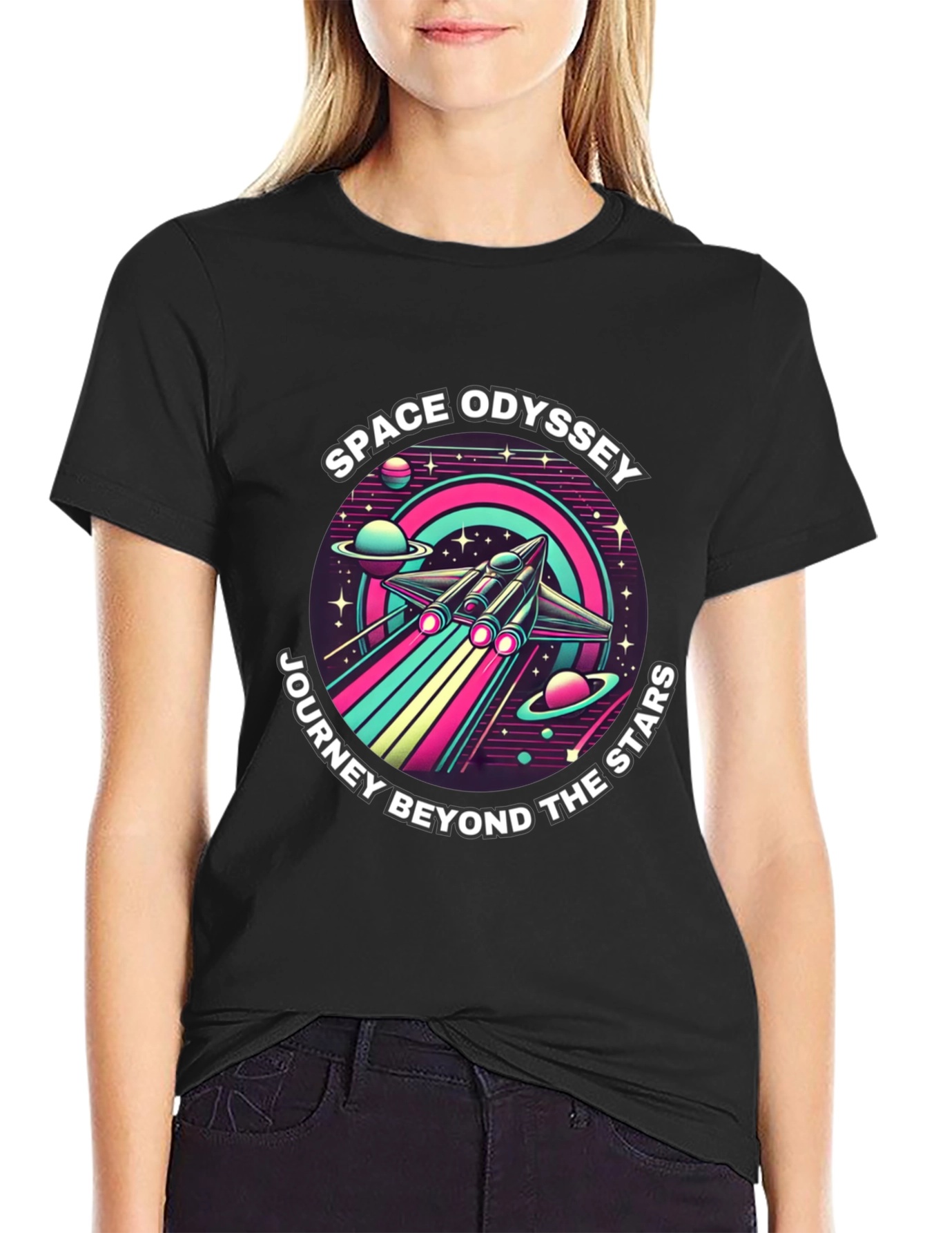 Space Odyssey T-Shirt - Journey Beyond the Stars