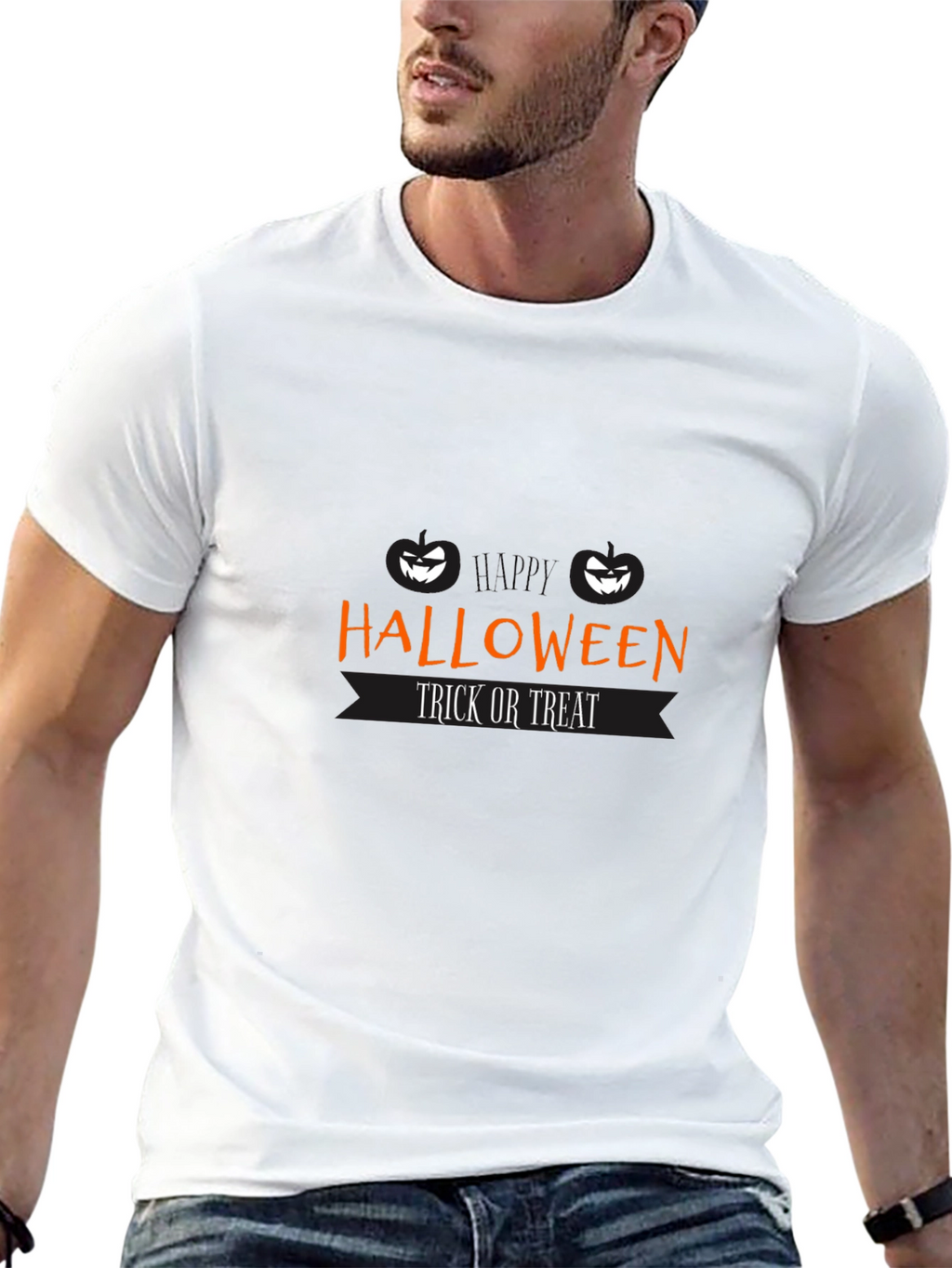 Halloween Trick or Treat Black T-Shirt