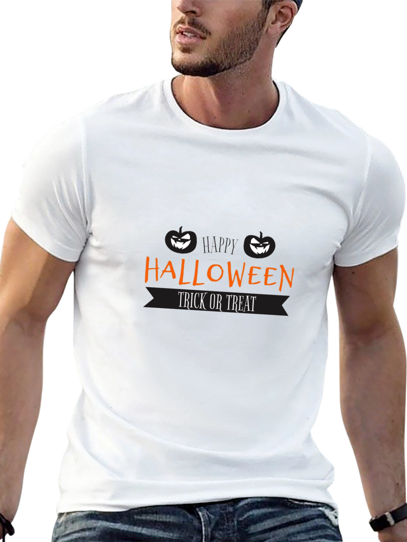 Halloween Trick or Treat Black T-Shirt