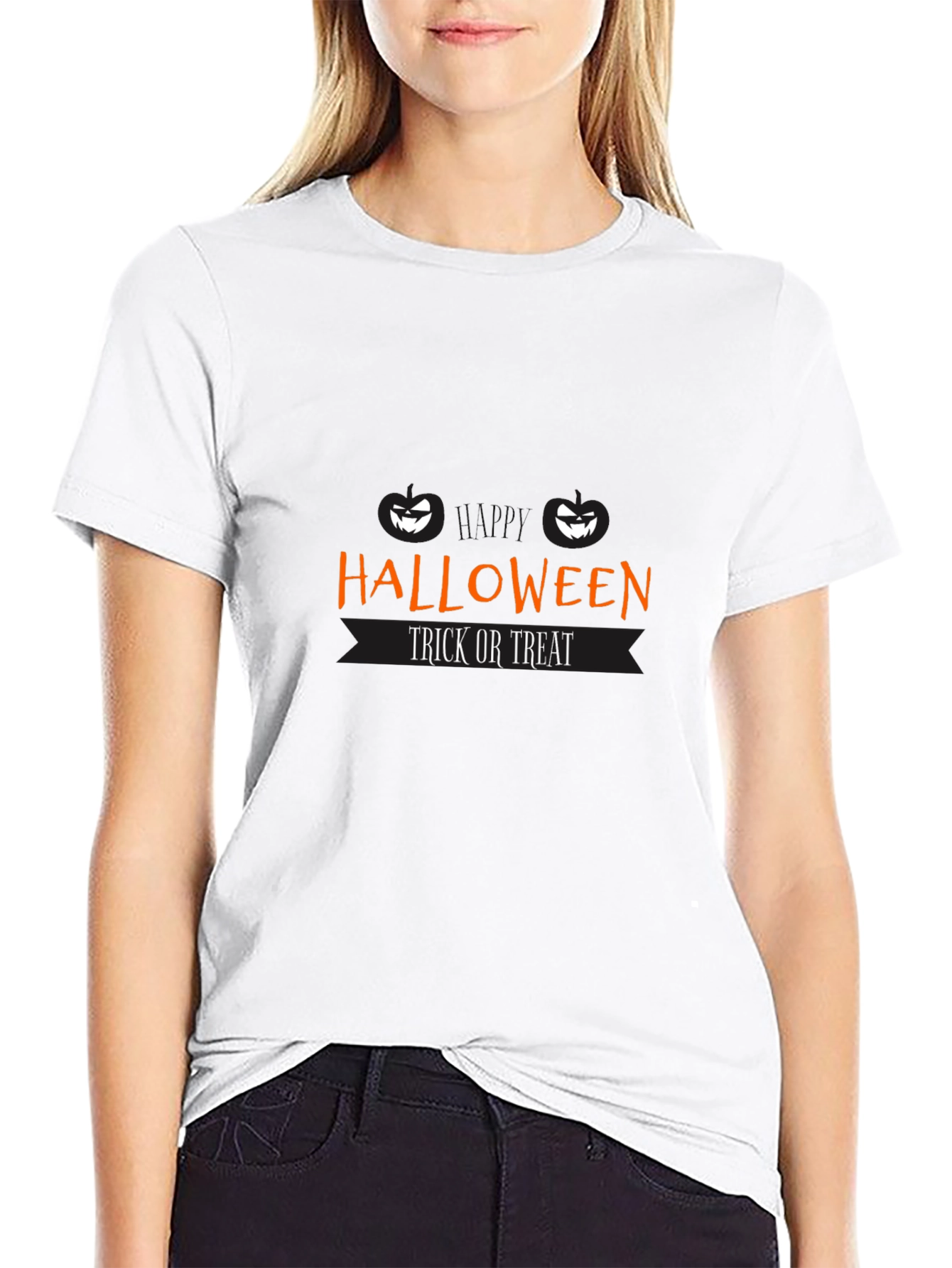 Halloween Trick or Treat Black T-Shirt