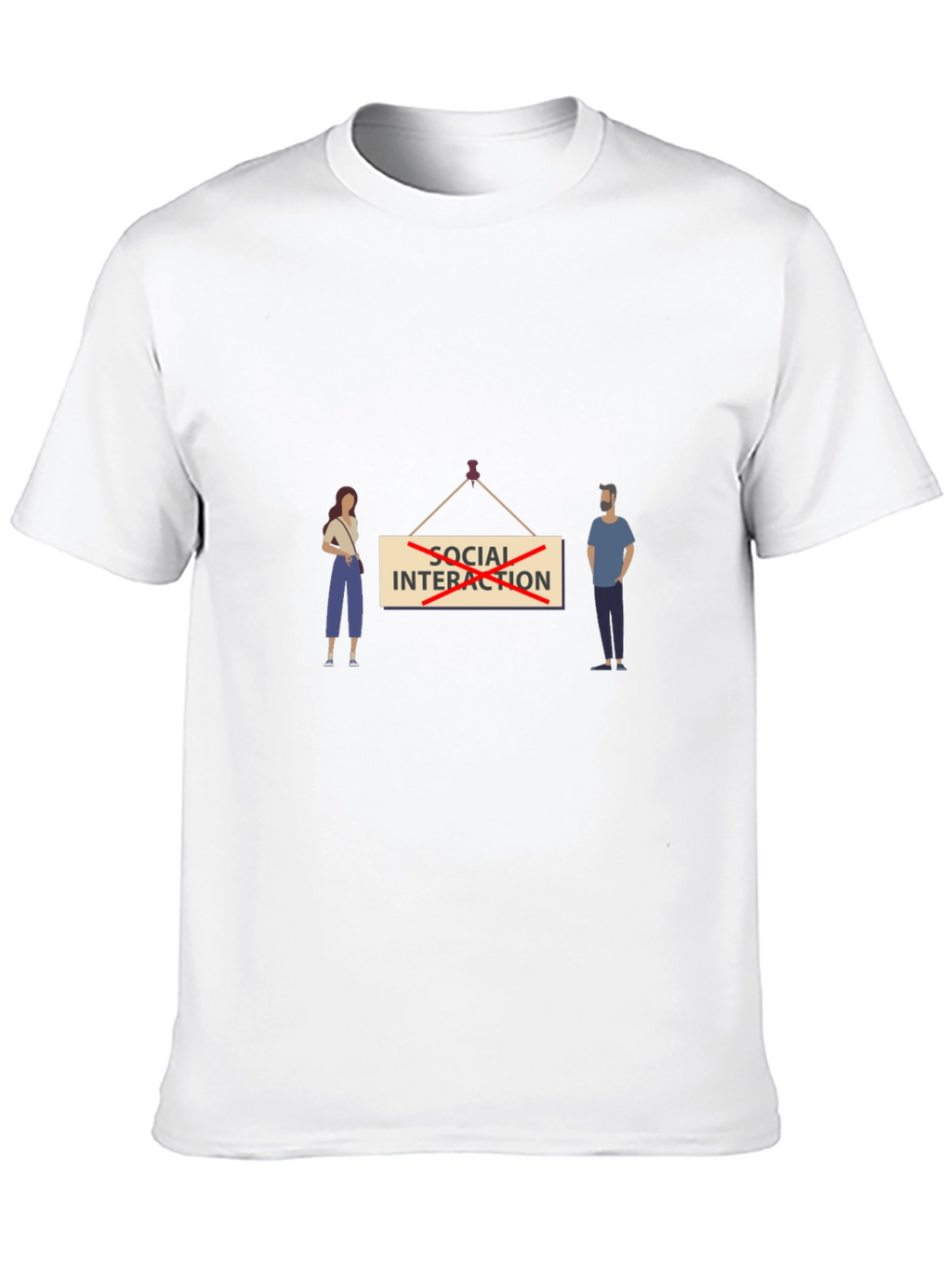 Social Distancing T-Shirt - Funny Pandemic Tee