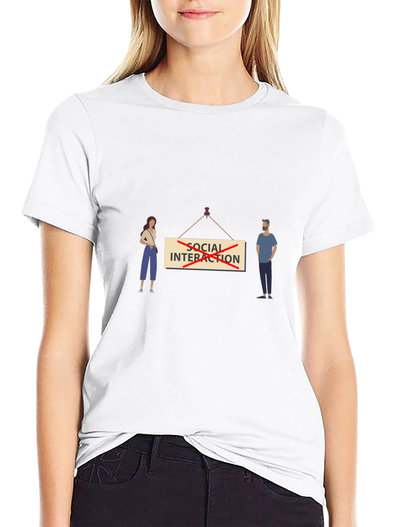 Social Distancing T-Shirt - Funny Pandemic Tee
