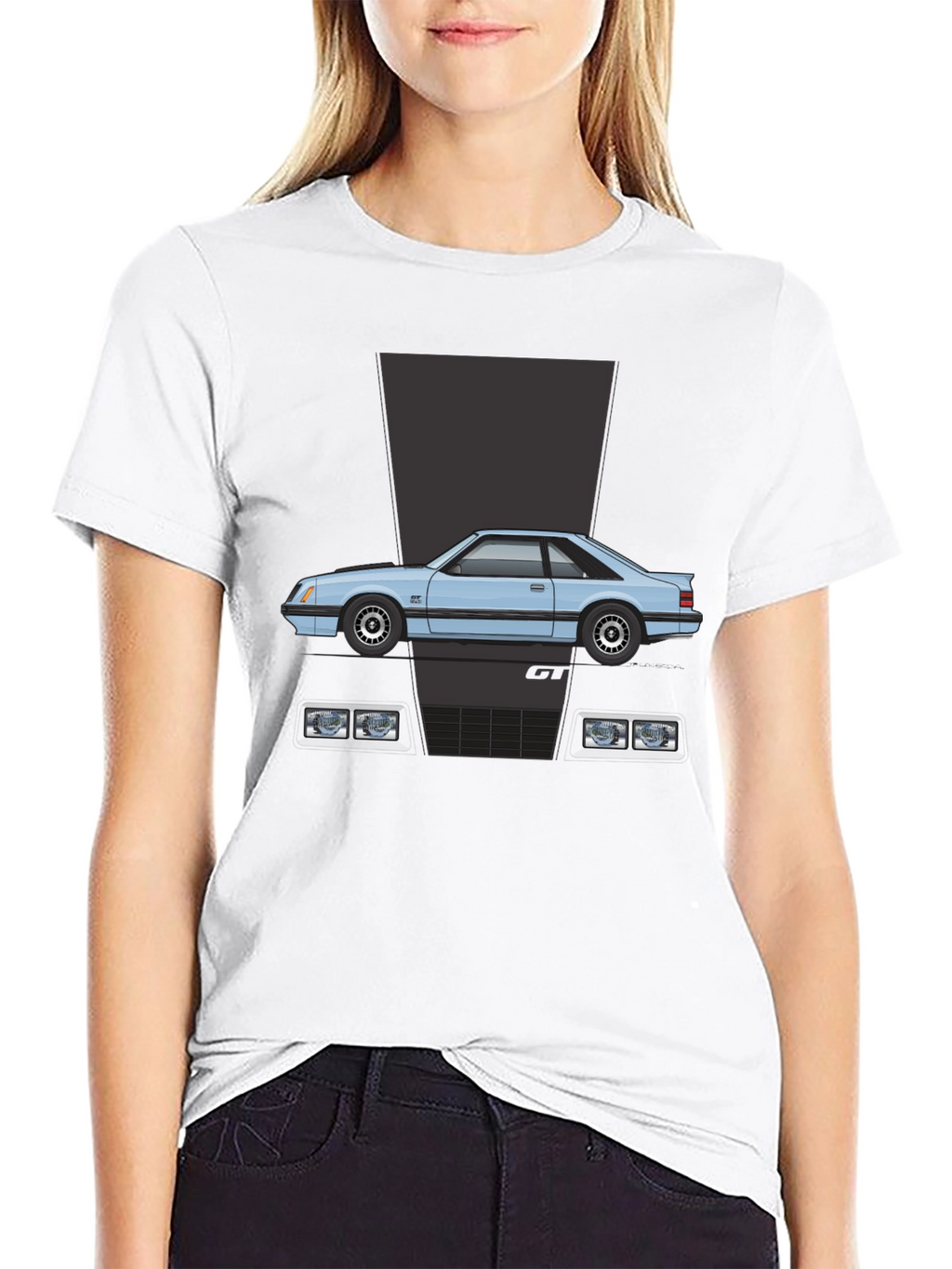 Retro Mustang GT T-Shirt - Classic Car Tee