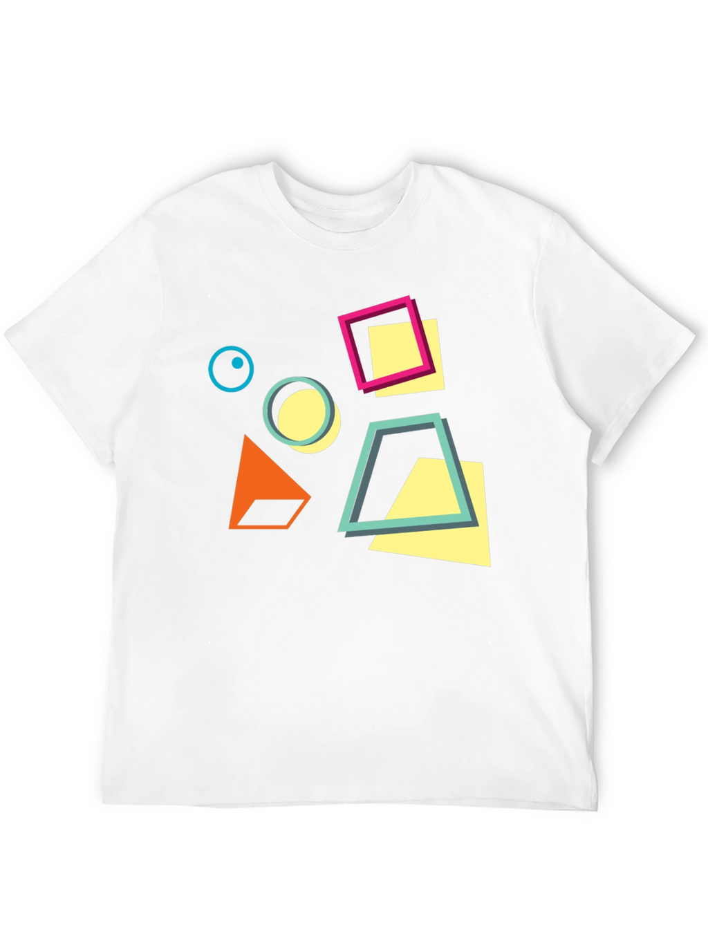 Geometric Design Black T-Shirt