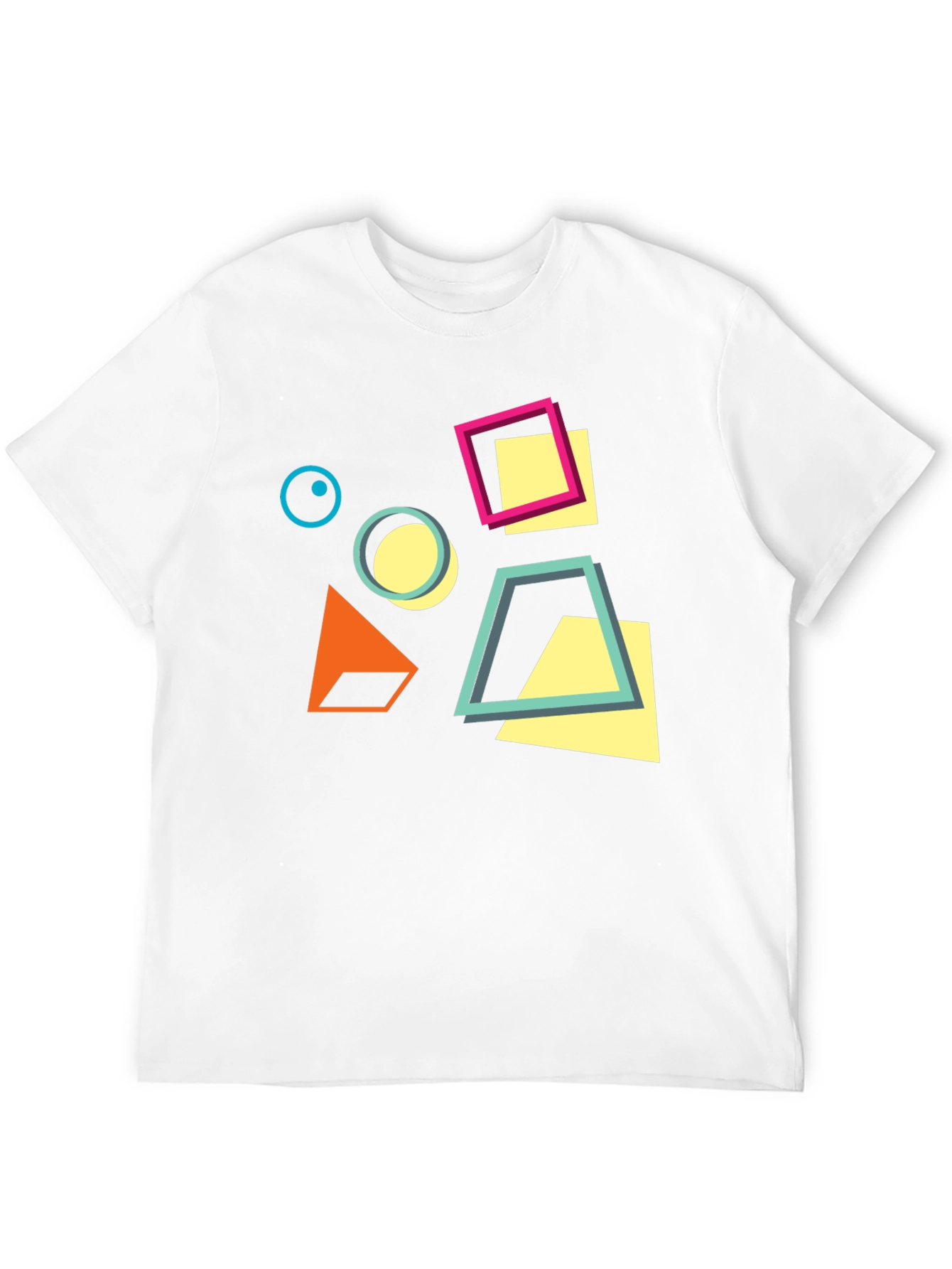 Geometric Design Black T-Shirt