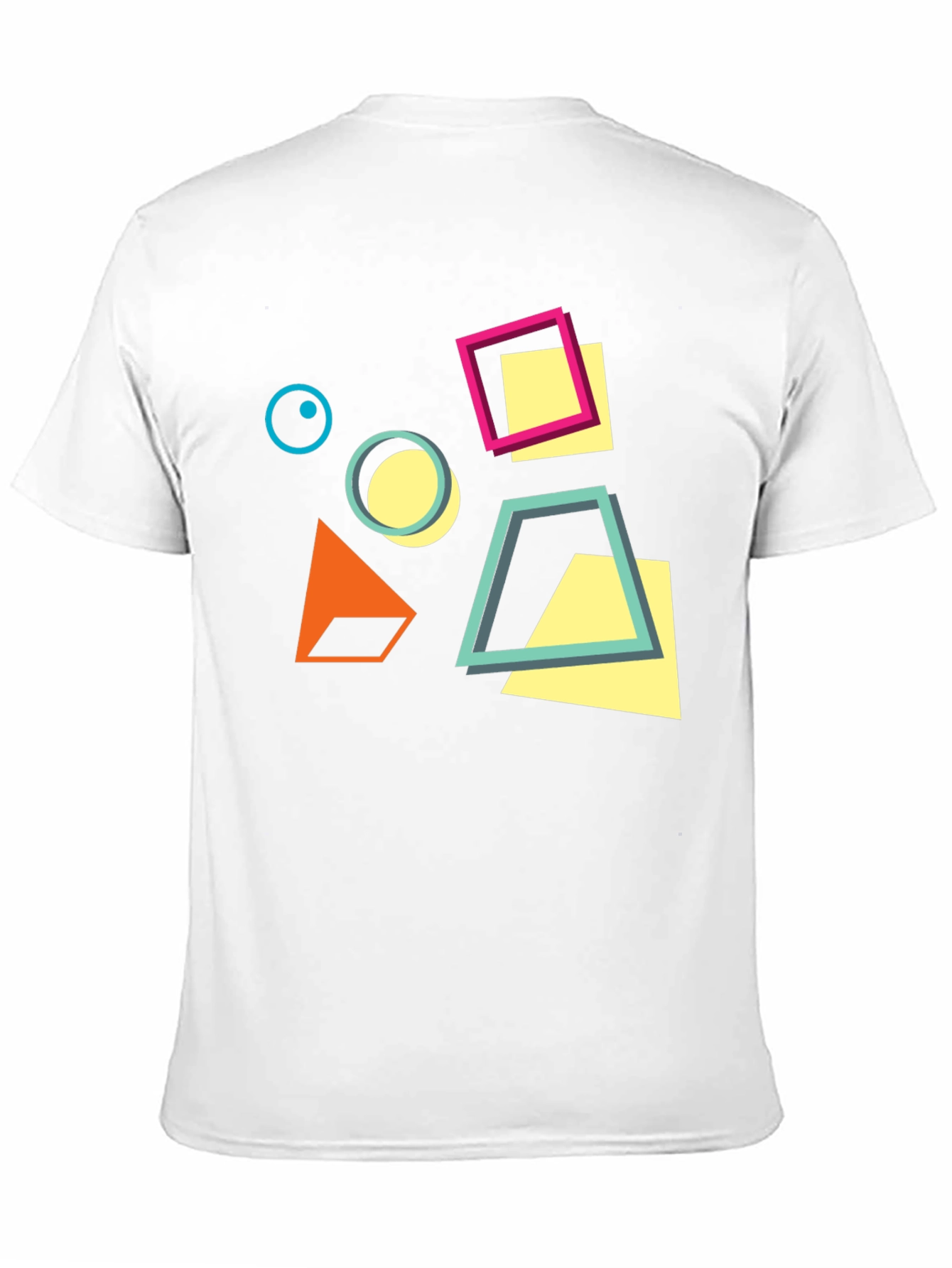 Geometric Design Black T-Shirt
